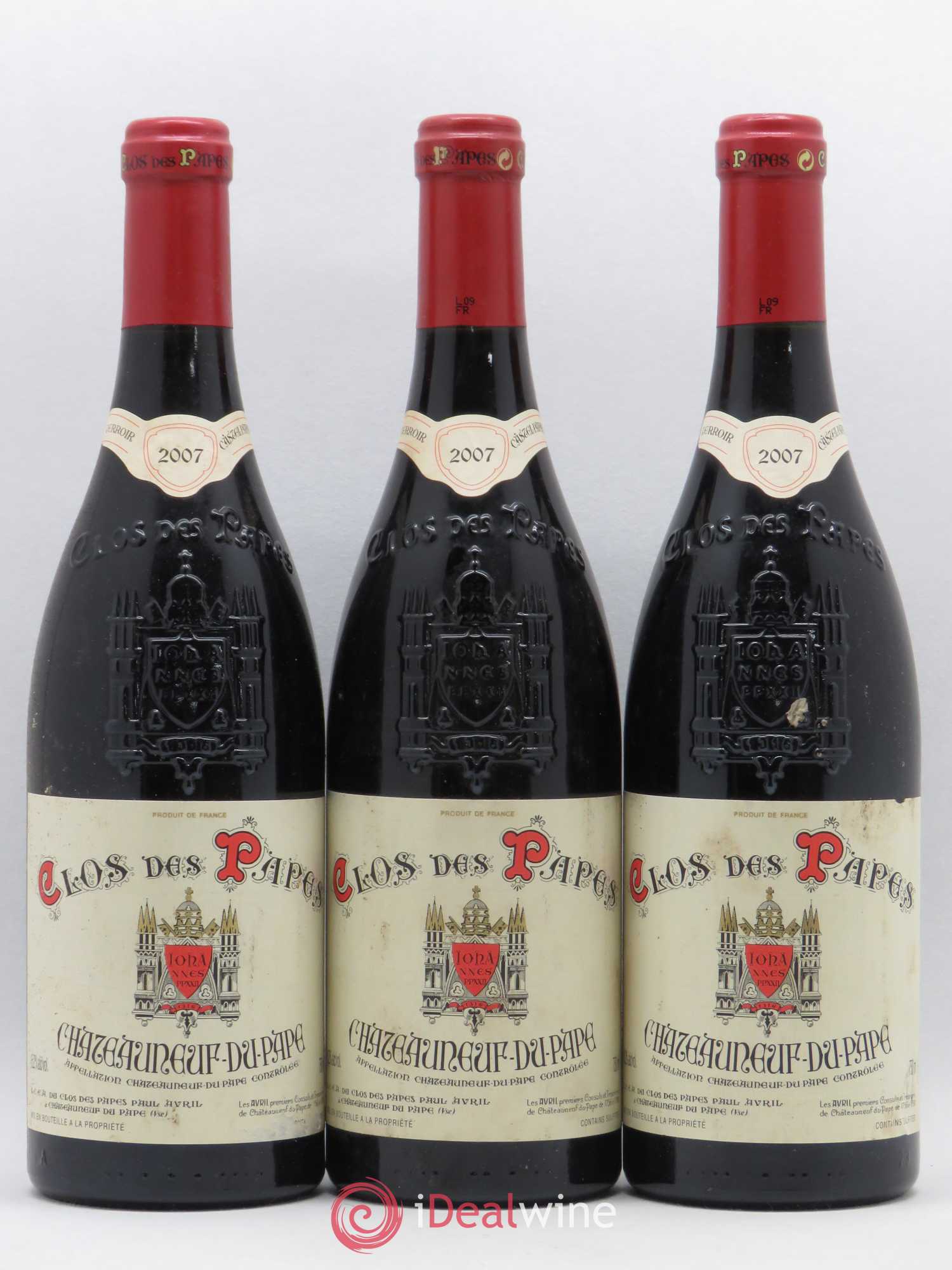 Châteauneuf-du-Pape Clos des Papes - Paul Avril 2007 - Lot de 6 bouteilles - 1