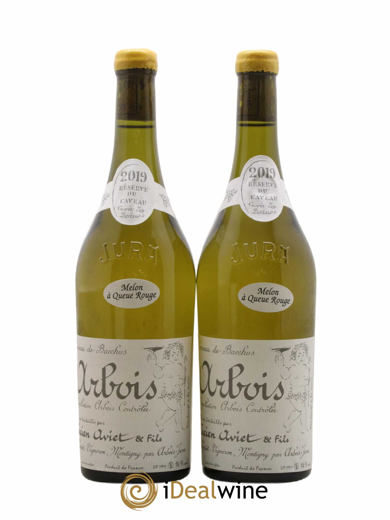 Arbois Melon à Queue Rouge Cuvée des Docteurs Lucien Aviet (Domaine) 2019 - Lot de 2 bouteilles - 0