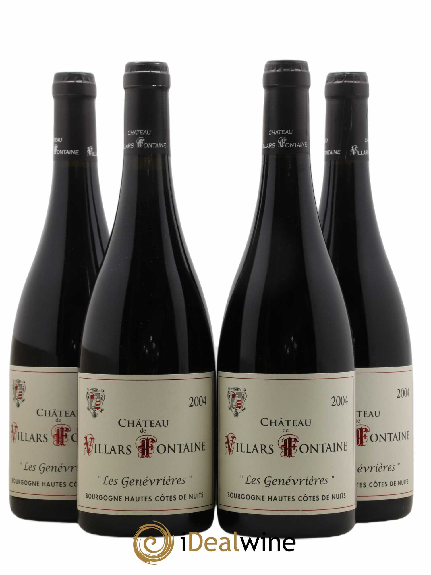 Hautes-Côtes de Nuits Les Genevrieres Château Villards Fontaine 2004 - Lot de 4 bouteilles - 0