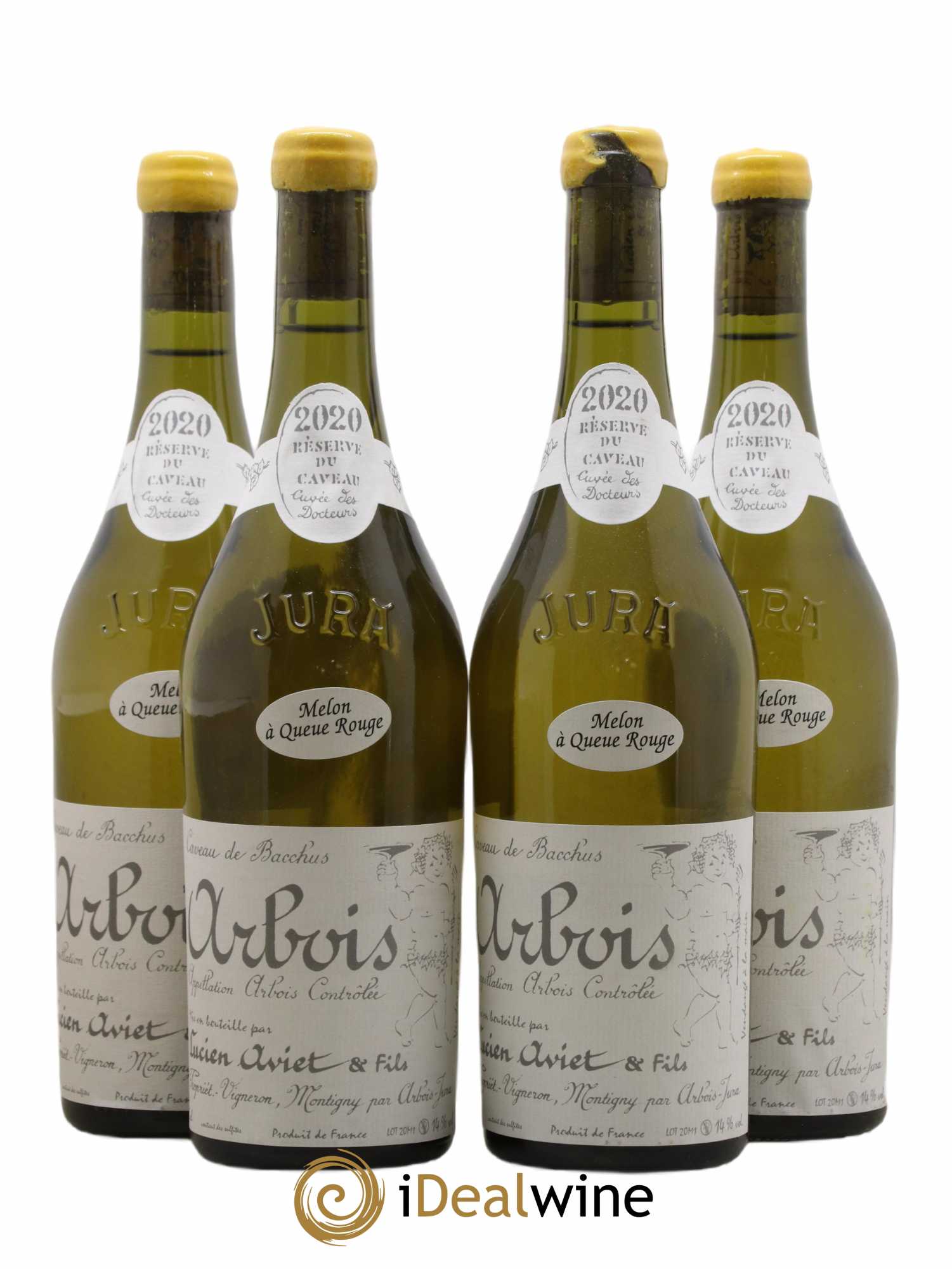 Arbois Melon à Queue Rouge Cuvée des Docteurs Lucien Aviet (Domaine) 2020 - Lot de 4 bouteilles - 0