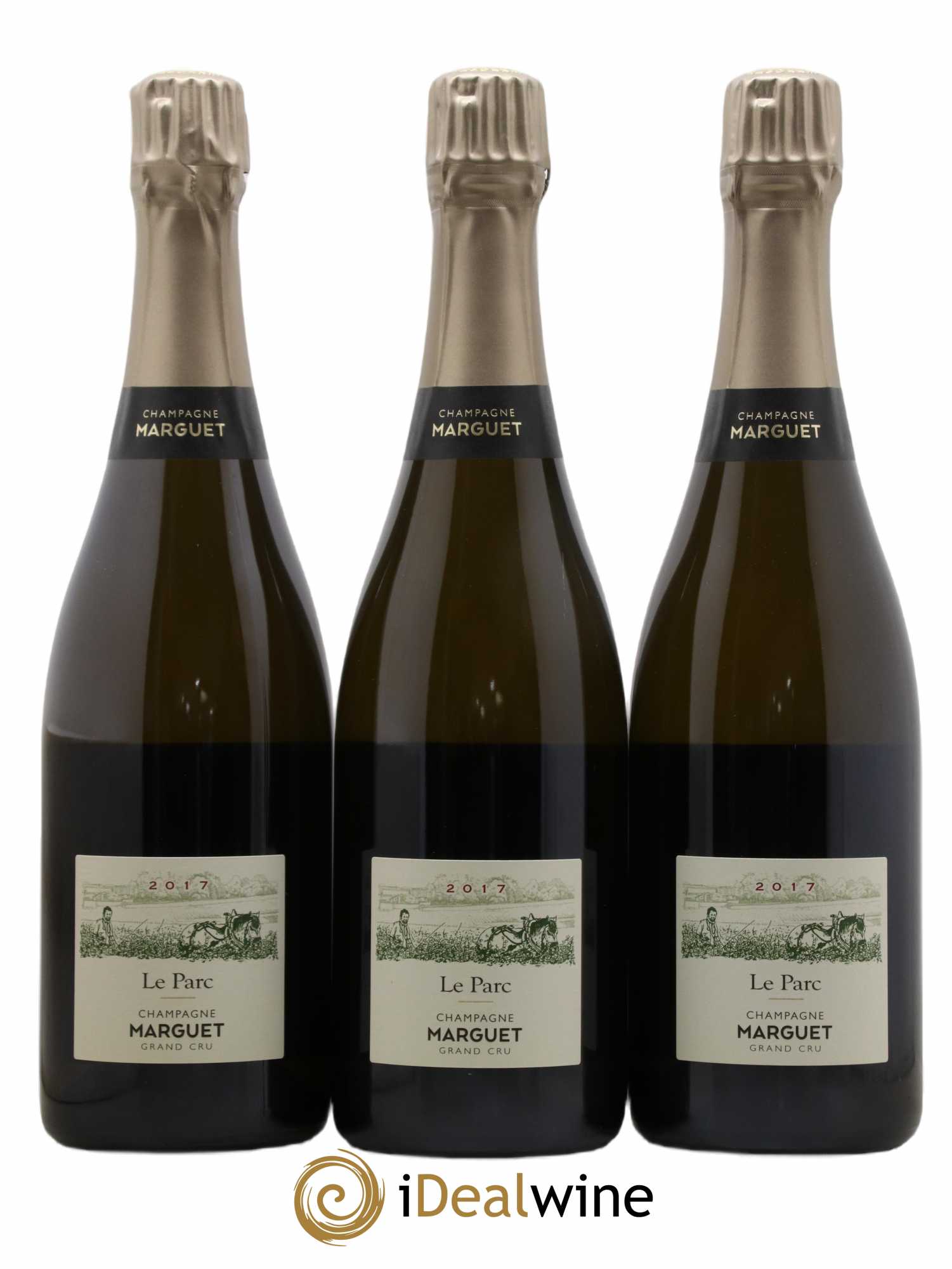 Le Parc Grand Cru Brut Nature Marguet 2017 - Lot of 3 bottles - 0