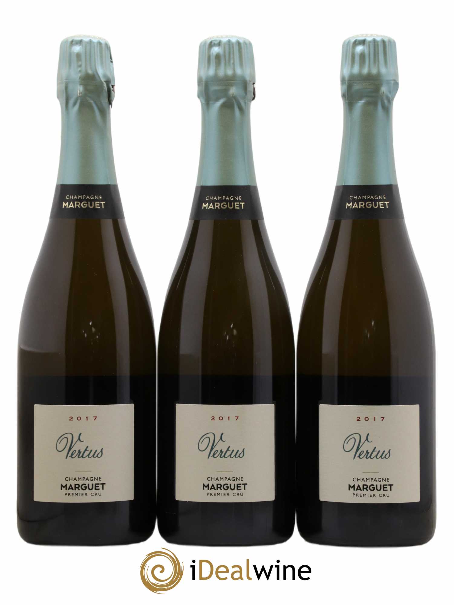 Vertus 1er Cru Brut Nature Marguet 2017 - Lot de 3 bouteilles - 0