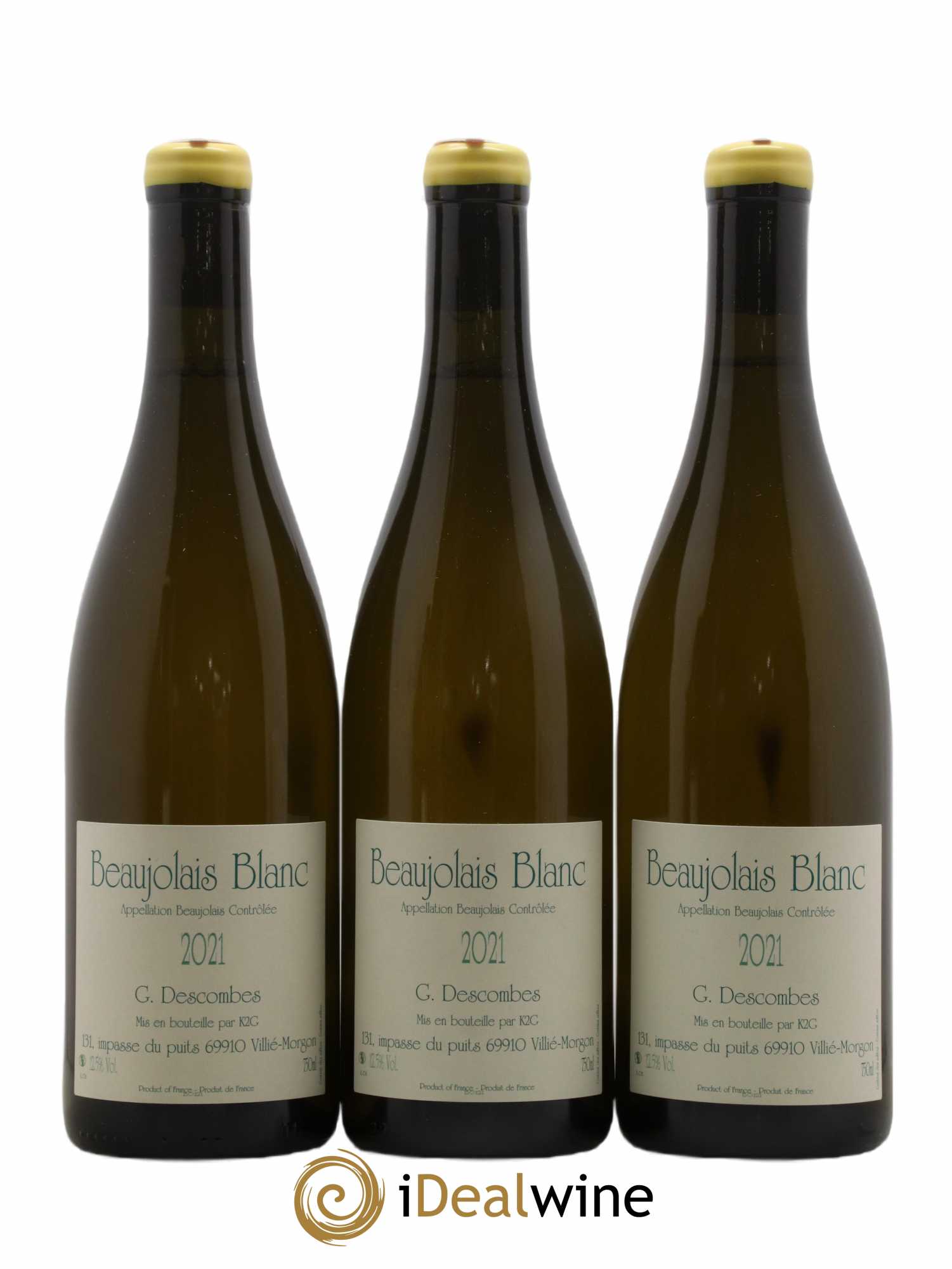 Beaujolais Georges Descombes (Domaine) 2021 - Lot de 3 bouteilles - 0