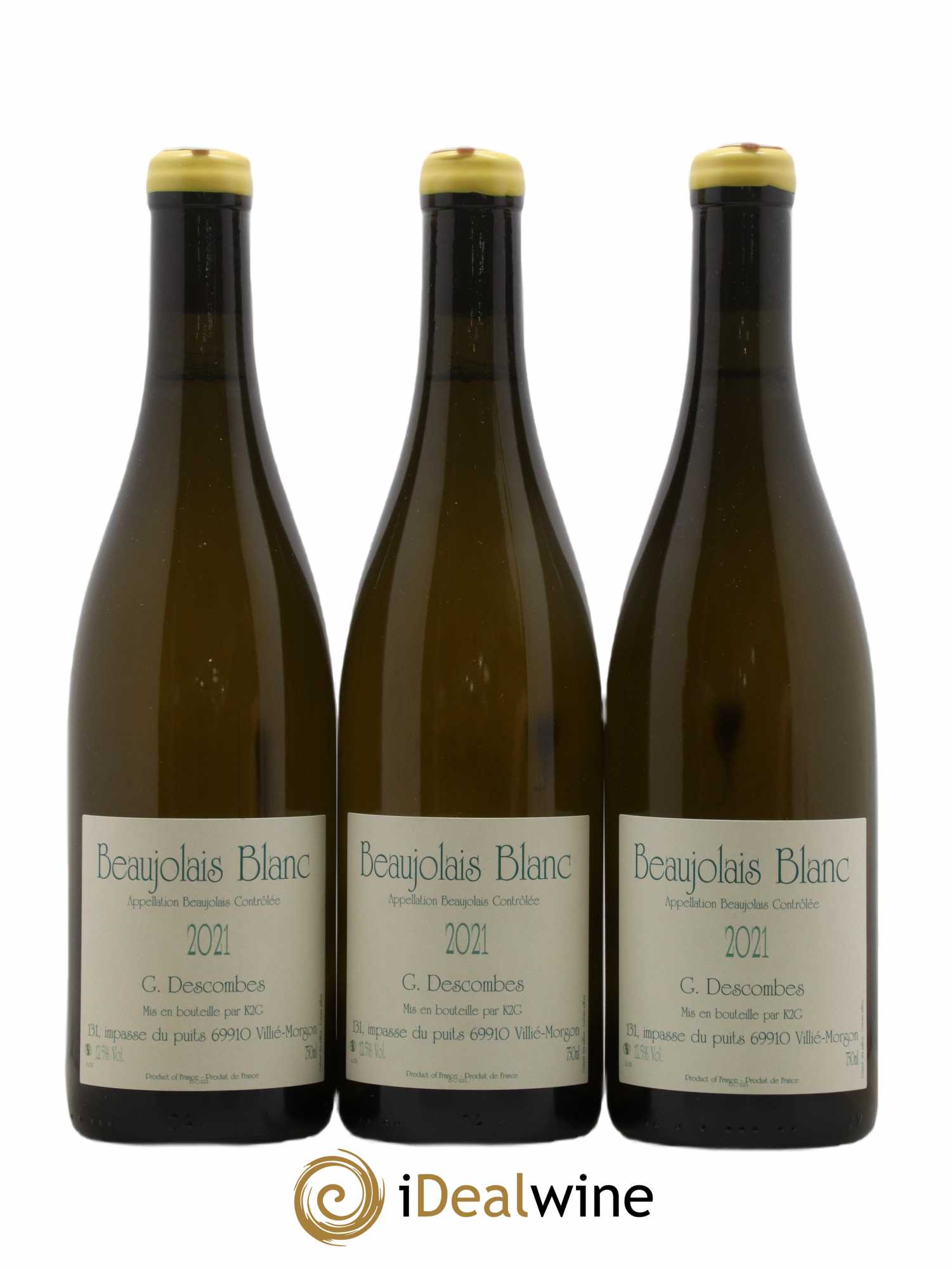 Beaujolais Georges Descombes (Domaine) 2021 - Lot de 3 bouteilles - 0
