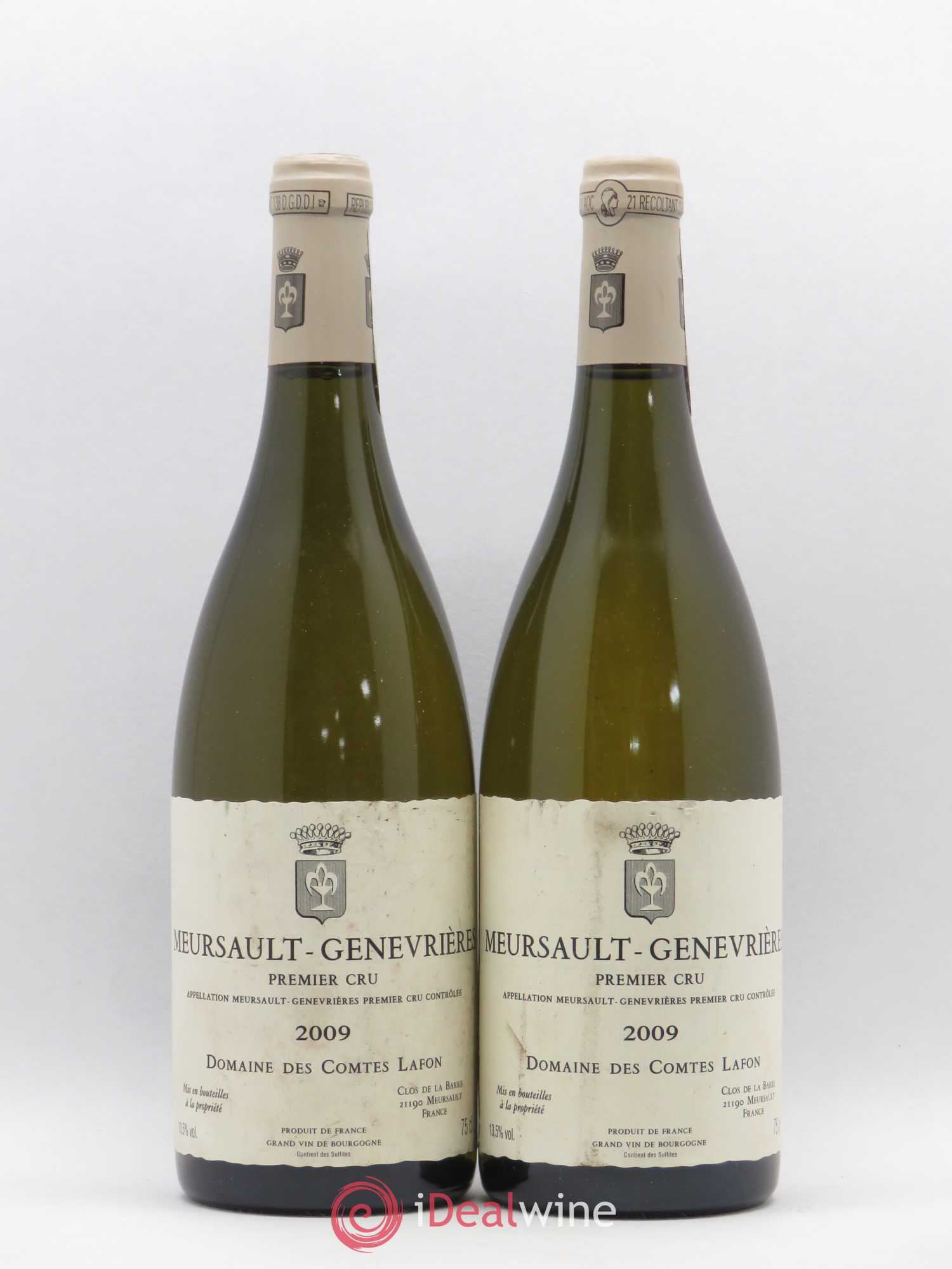 Meursault 1er Cru Genevrières Comtes Lafon (Domaine des) 2009 - Lot de 2 bouteilles - 0