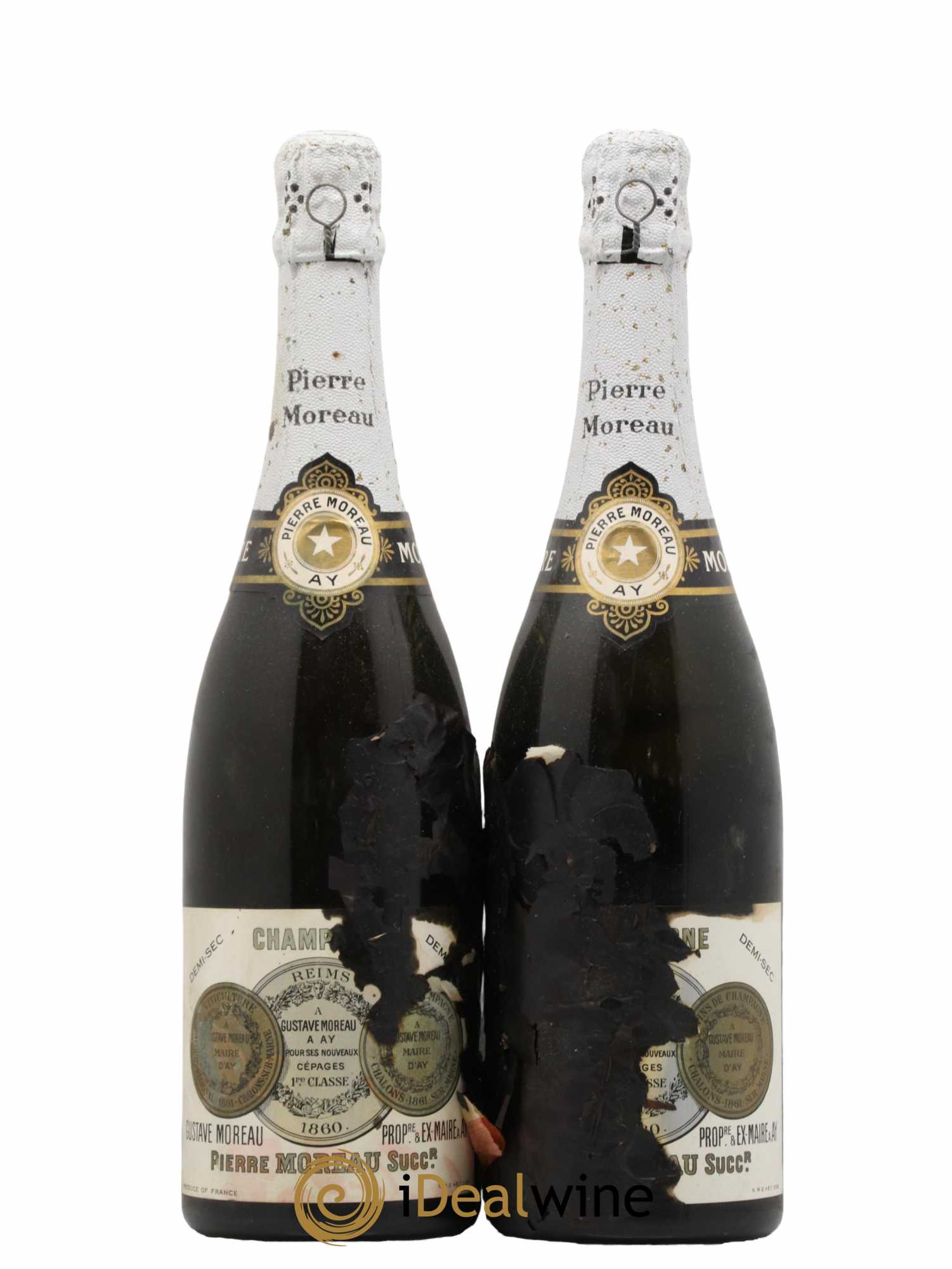 Champagne Demi Sec Pierre Moreau - Lot de 2 bouteilles - 0