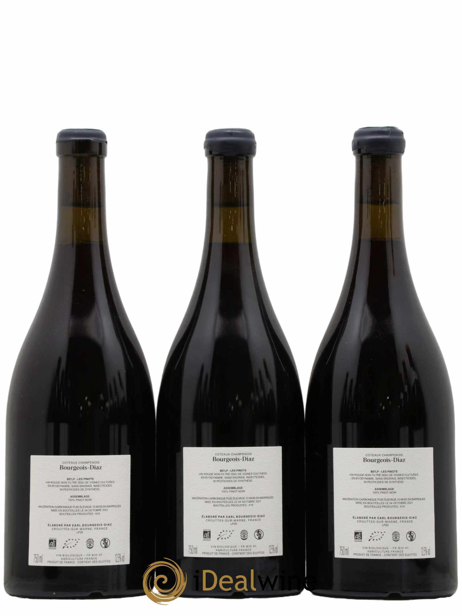 Coteaux Champenois BD'LP Bourgeois Diaz - Lot de 3 bouteilles - 1