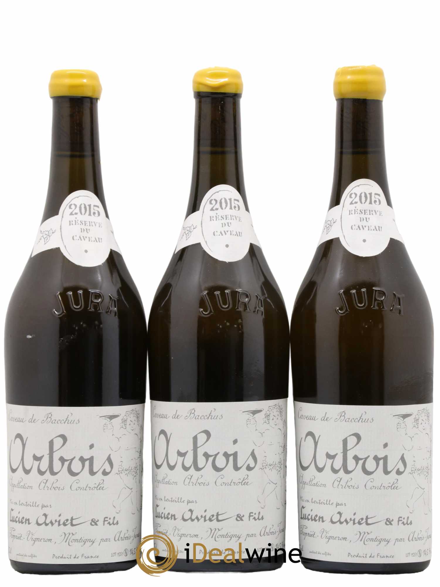 Arbois Savagnin Reserve du Caveau Aviet 2015 - Lot de 3 bouteilles - 0