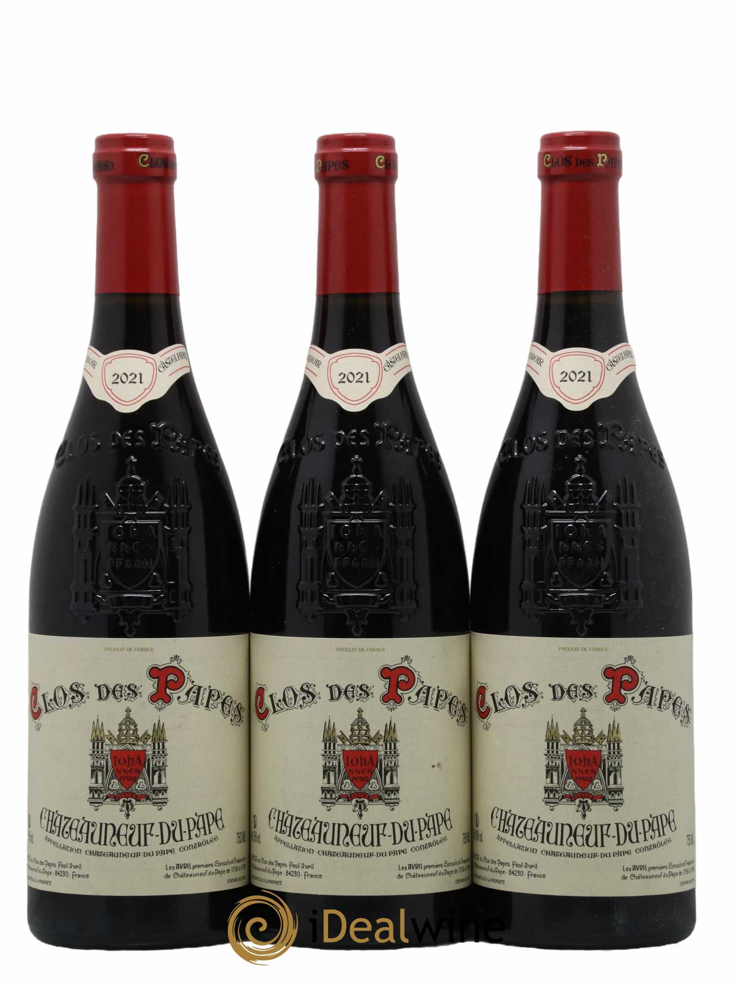 Châteauneuf-du-Pape Clos des Papes - Paul Avril 2021 - Lot de 6 bouteilles - 1