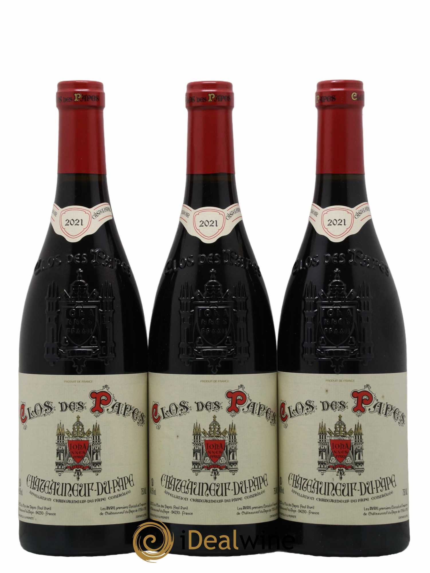 Châteauneuf-du-Pape Clos des Papes - Paul Avril 2021 - Lot de 6 bouteilles - 2