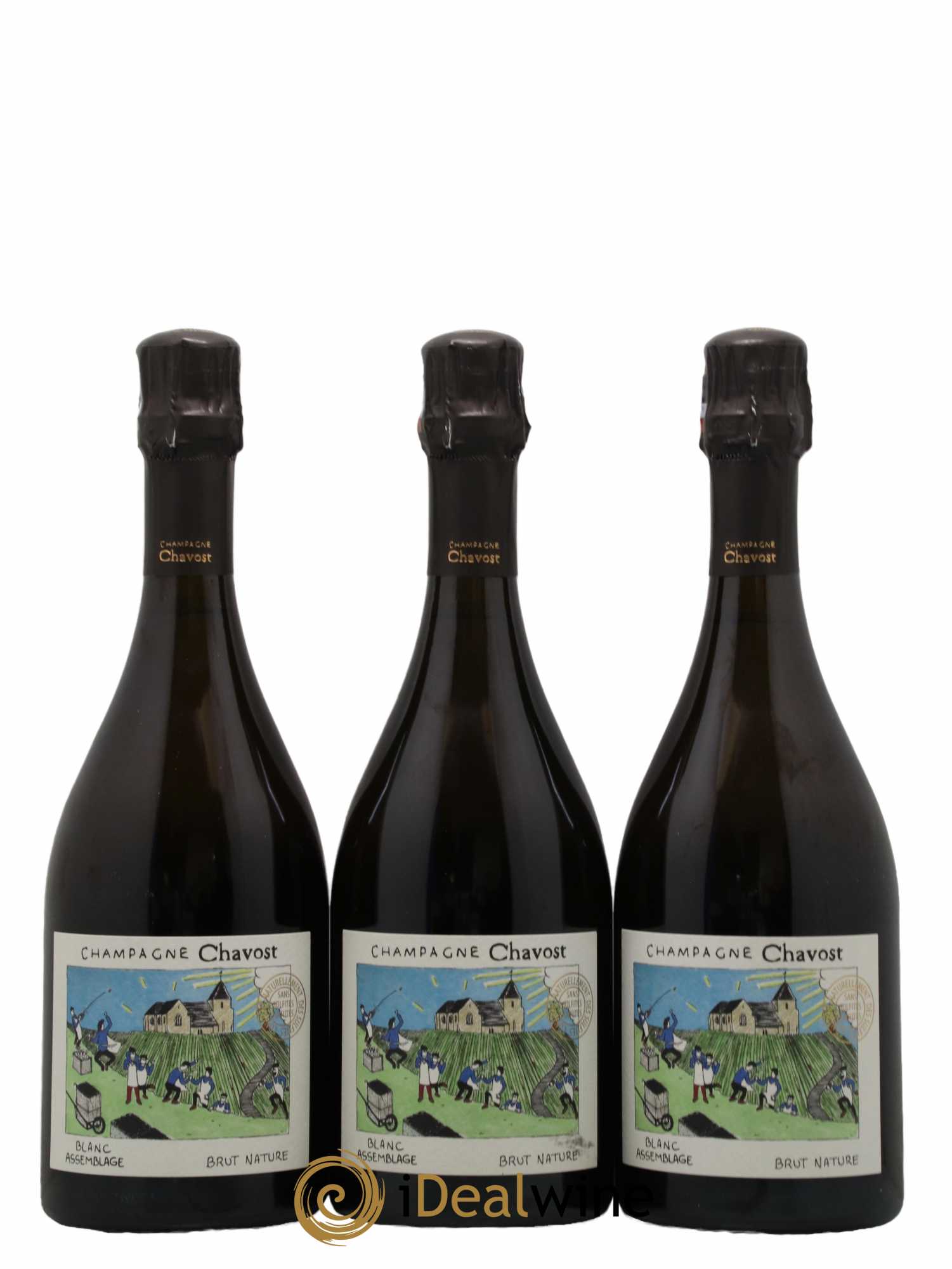 Brut Nature Chavost - Lot de 3 bouteilles - 0