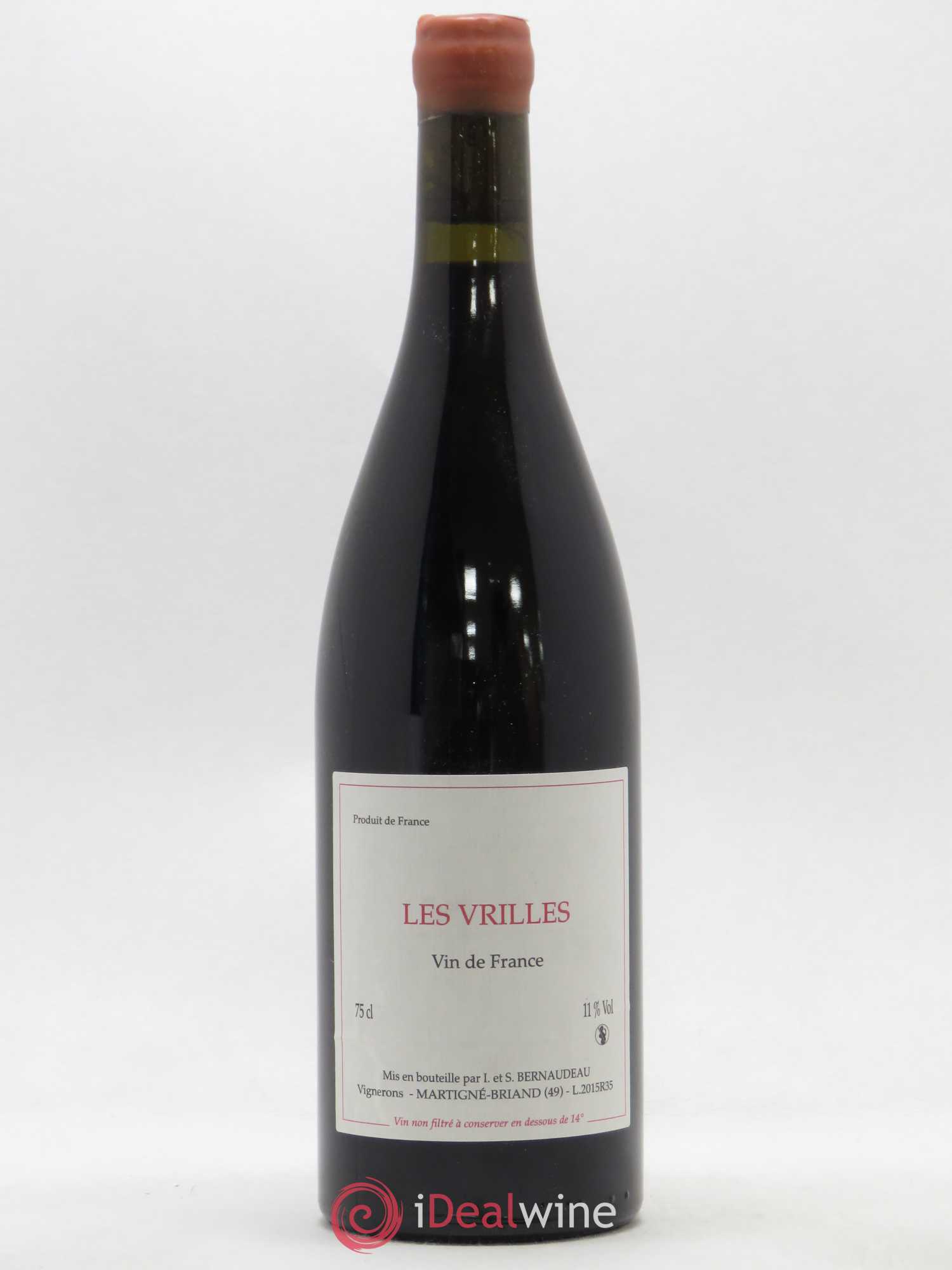 Vin de France Les Vrilles Stéphane Bernaudeau (Domaine) 2015 - Lot de 1 bouteille - 0