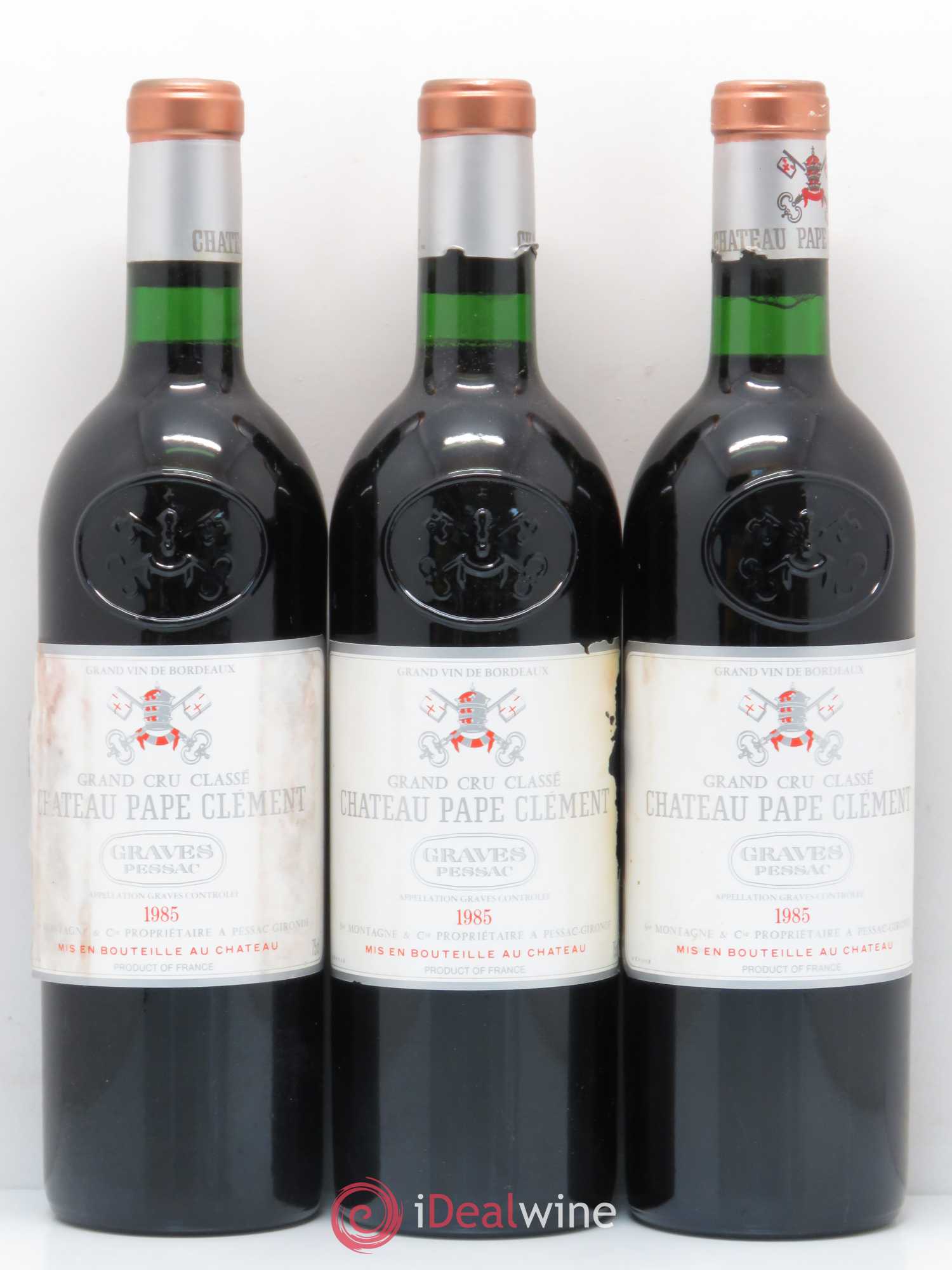 Château Pape Clément Cru Classé de Graves 1985 - Lot de 12 bouteilles - 2