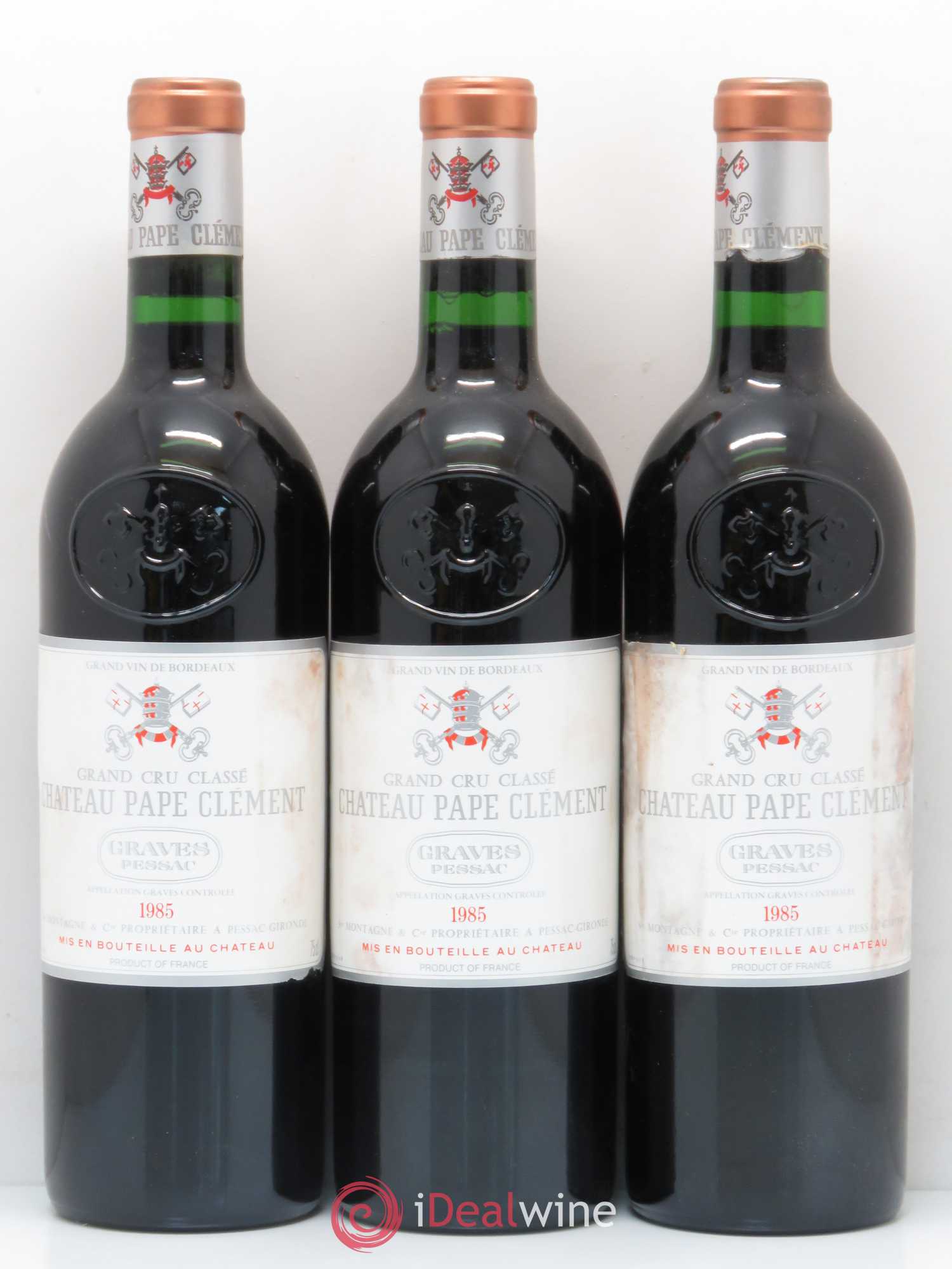 Château Pape Clément Cru Classé de Graves 1985 - Lot de 12 bouteilles - 3