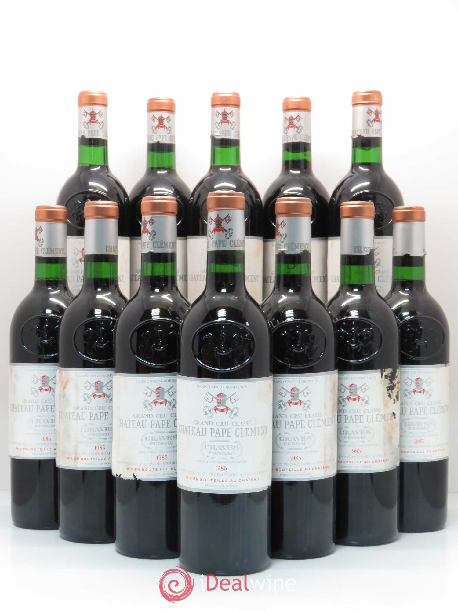 Château Pape Clément Cru Classé de Graves 1985 - Lot de 12 bouteilles - 0
