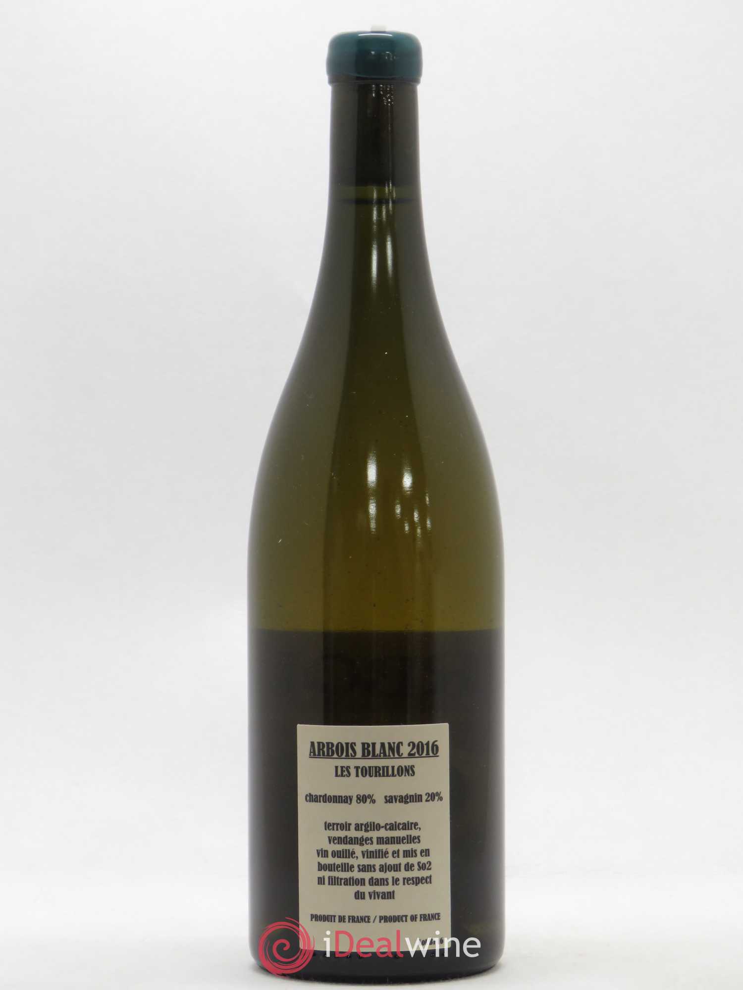 Arbois Chardonnay Savagnin Les Tourillons Adeline Houillon & Renaud Bruyère 2016 - Lot de 1 bouteille - 1