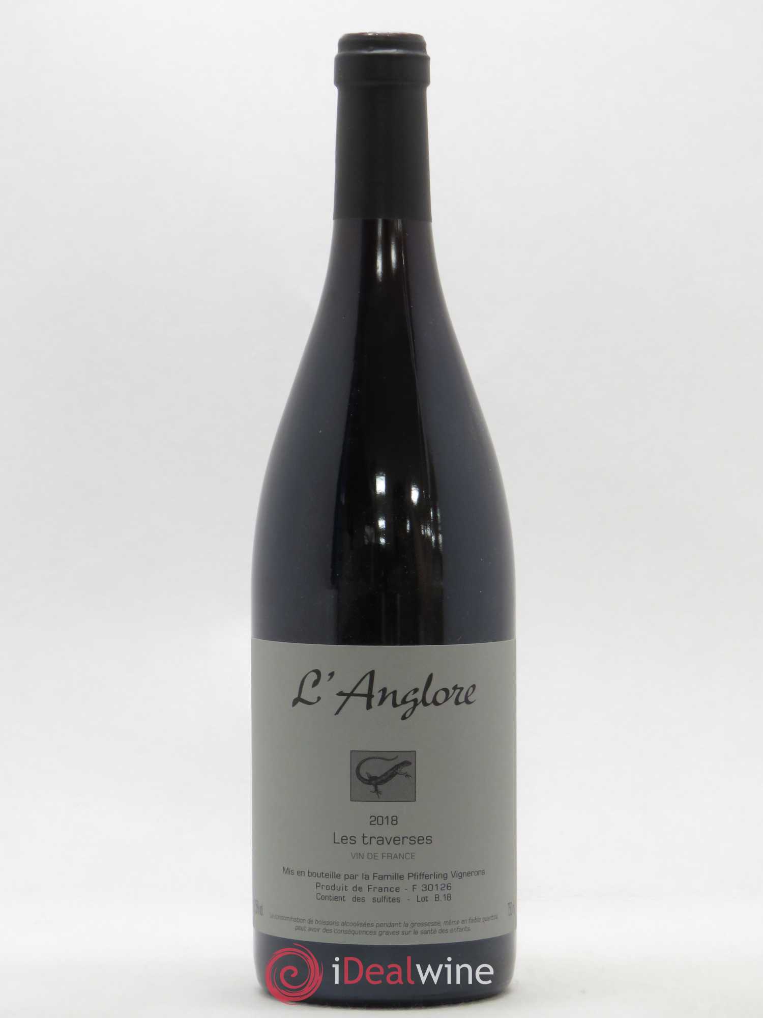 Vin de France Les Traverses L'Anglore 2018 - Lot de 1 bouteille - 0