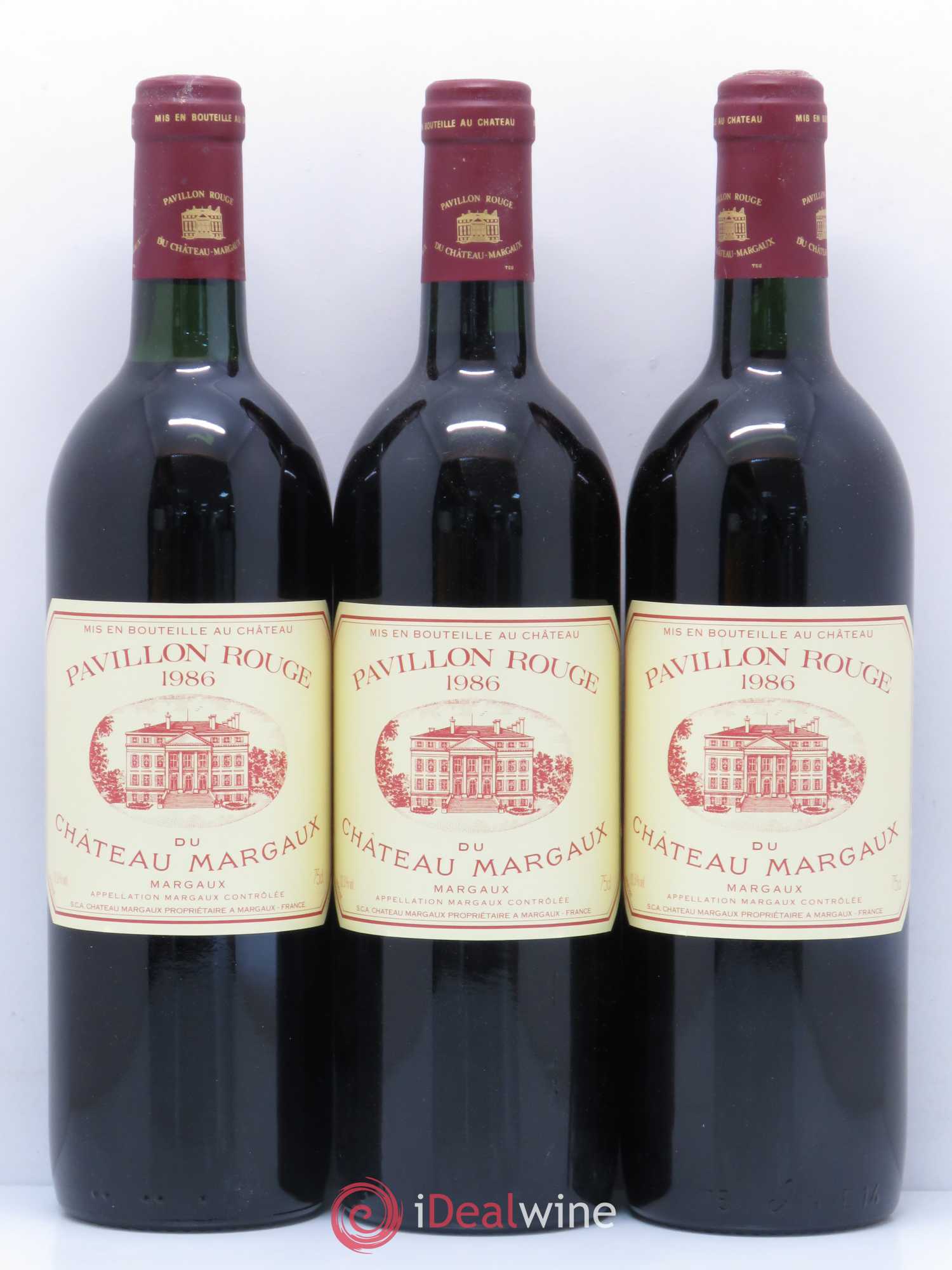 Pavillon Rouge du Château Margaux Second Vin 1986 - Lot de 12 bouteilles - 1