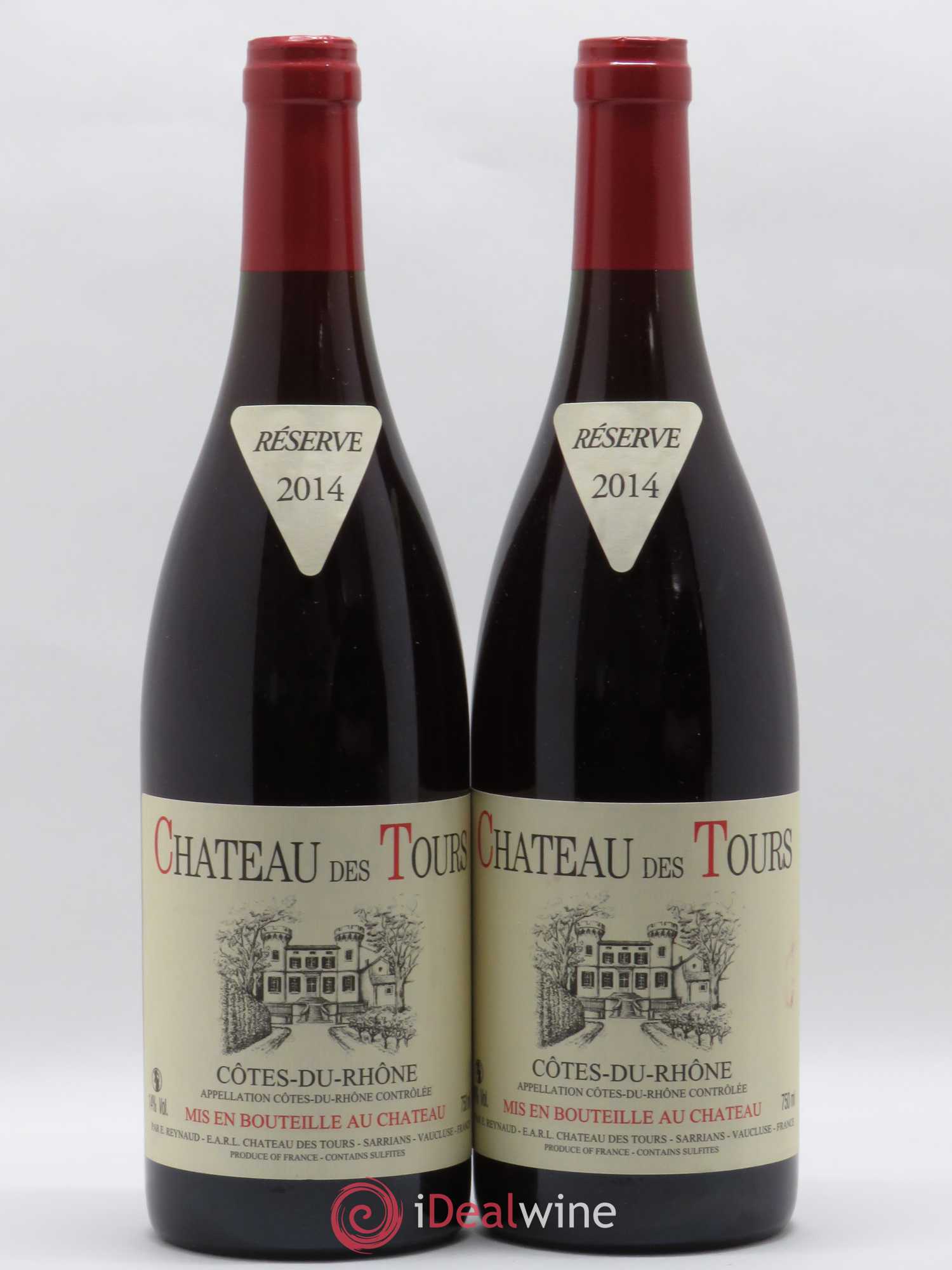 Côtes-du-Rhône Château des Tours Emmanuel Reynaud 2014 - Lot de 2 bouteilles - 0