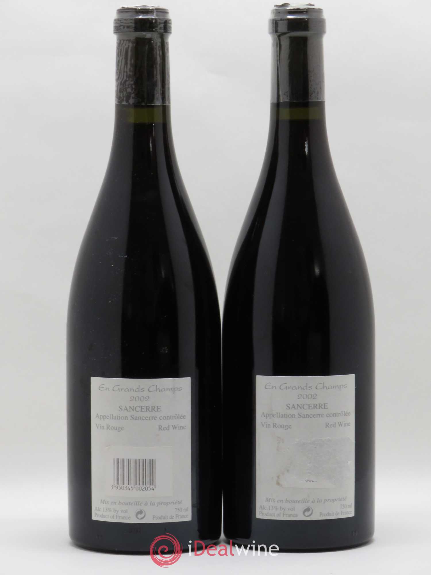 Sancerre En Grands Champs Alphonse Mellot 2002 - Lot de 2 bouteilles - 1