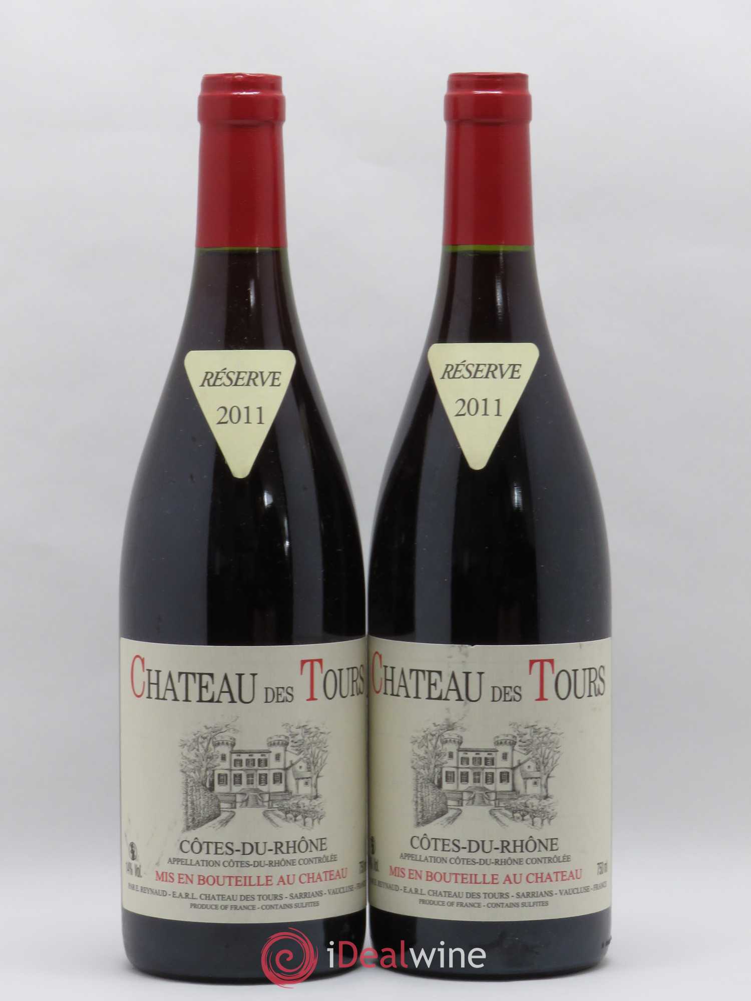 Côtes-du-Rhône Château des Tours Emmanuel Reynaud 2011 - Lot de 2 bouteilles - 0