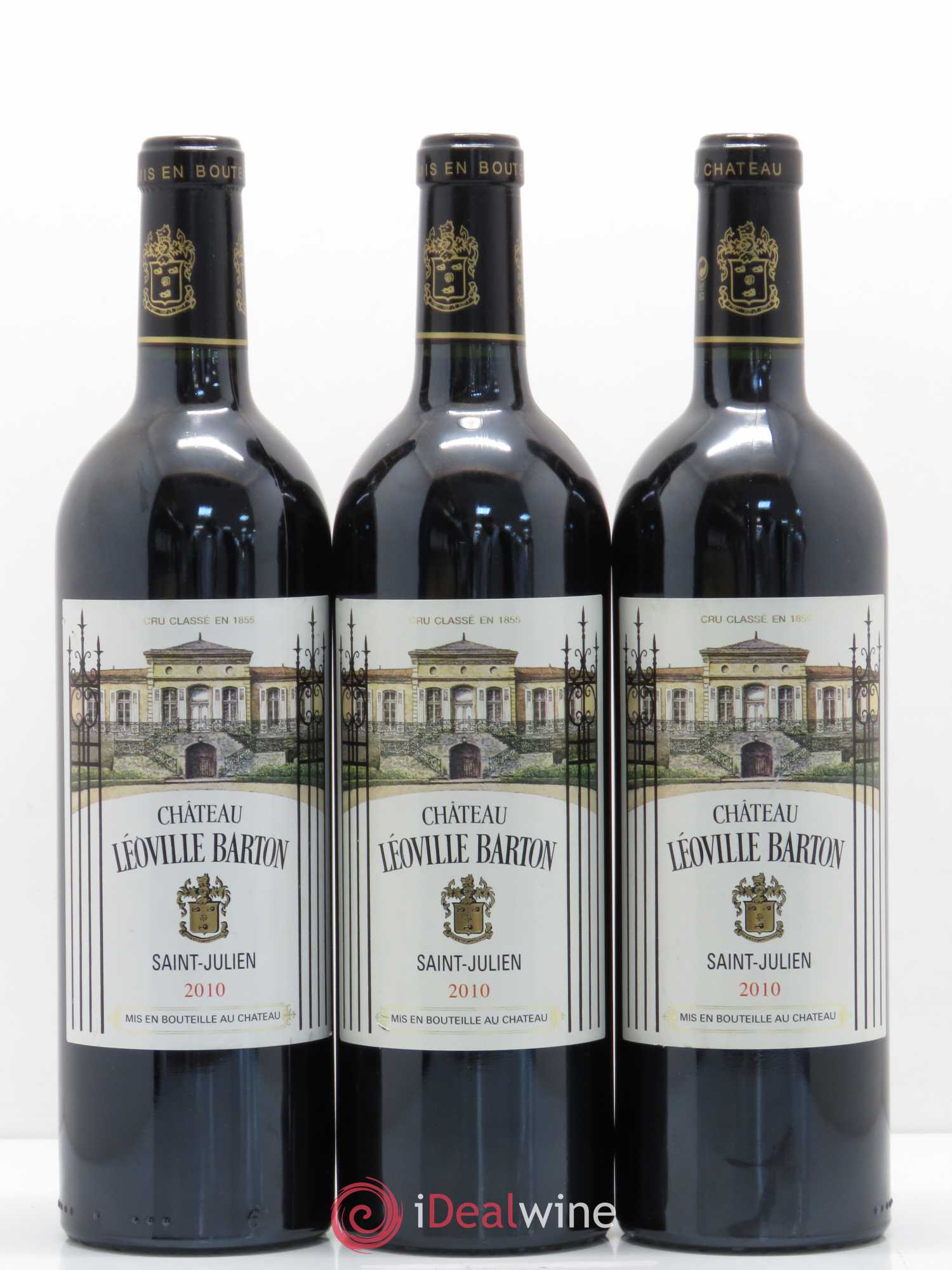 Château Léoville Barton 2ème Grand Cru Classé 2010 - Lot de 3 bouteilles - 0