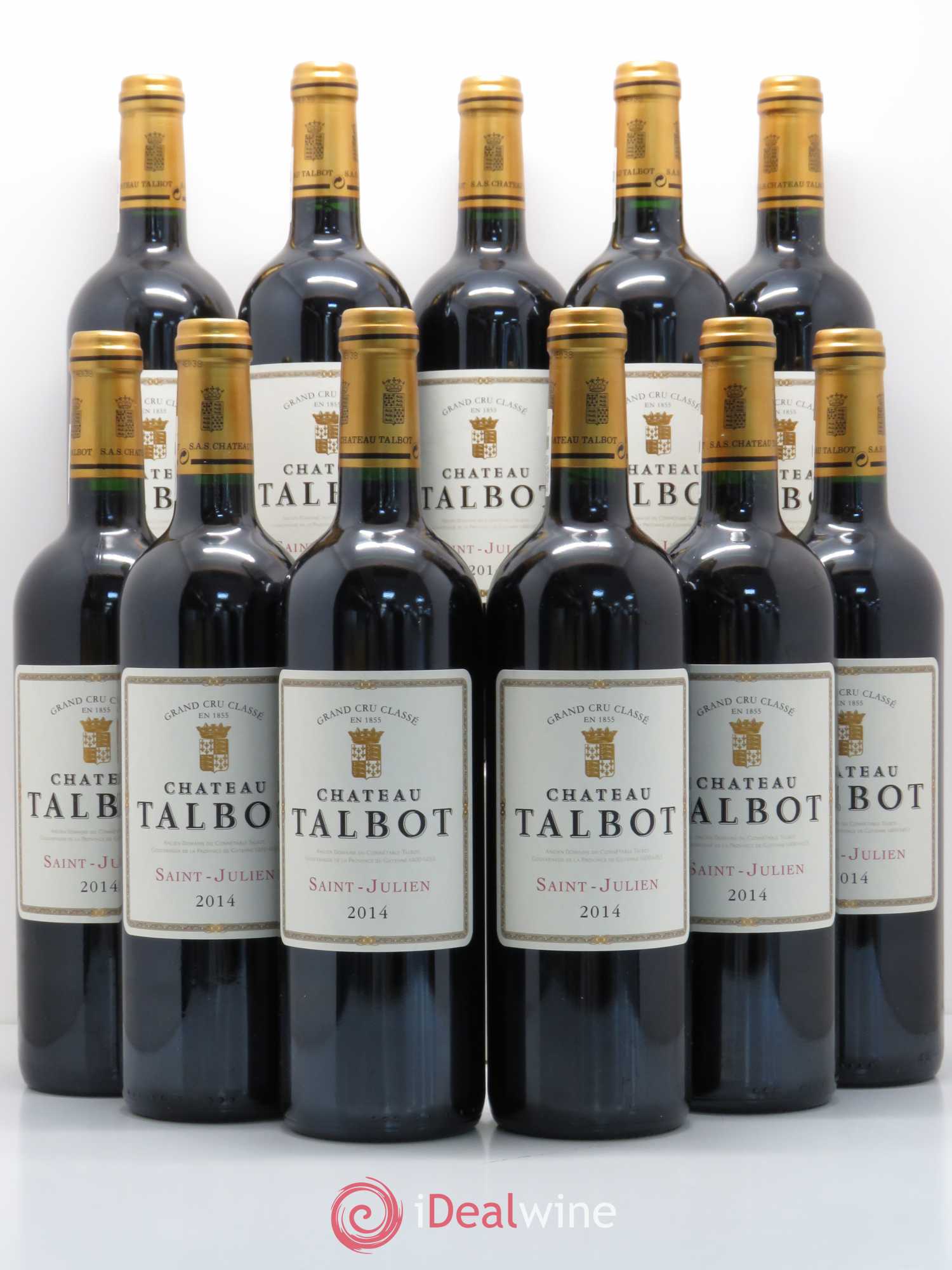 Château Talbot 4ème Grand Cru Classé 2014 - Lot de 11 bouteilles - 0