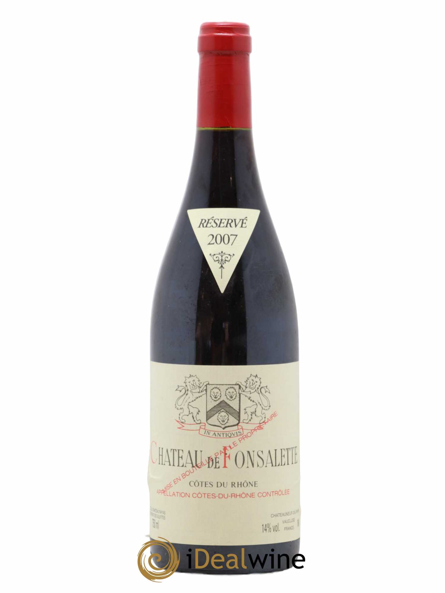 Côtes-du-Rhône Château de Fonsalette Emmanuel Reynaud 2007 - Lot de 1 bouteille - 0