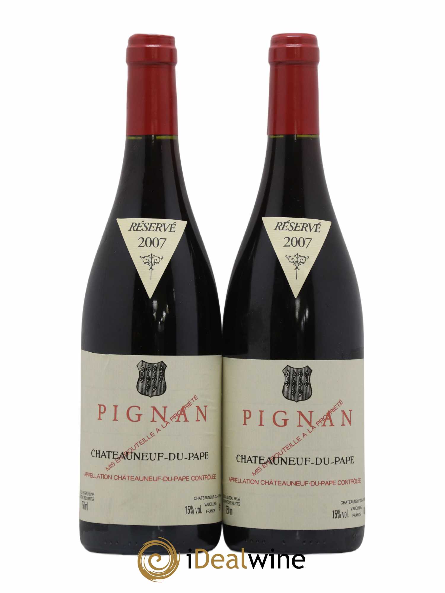 Châteauneuf-du-Pape Pignan Emmanuel Reynaud 2007 - Lot de 2 bouteilles - 0