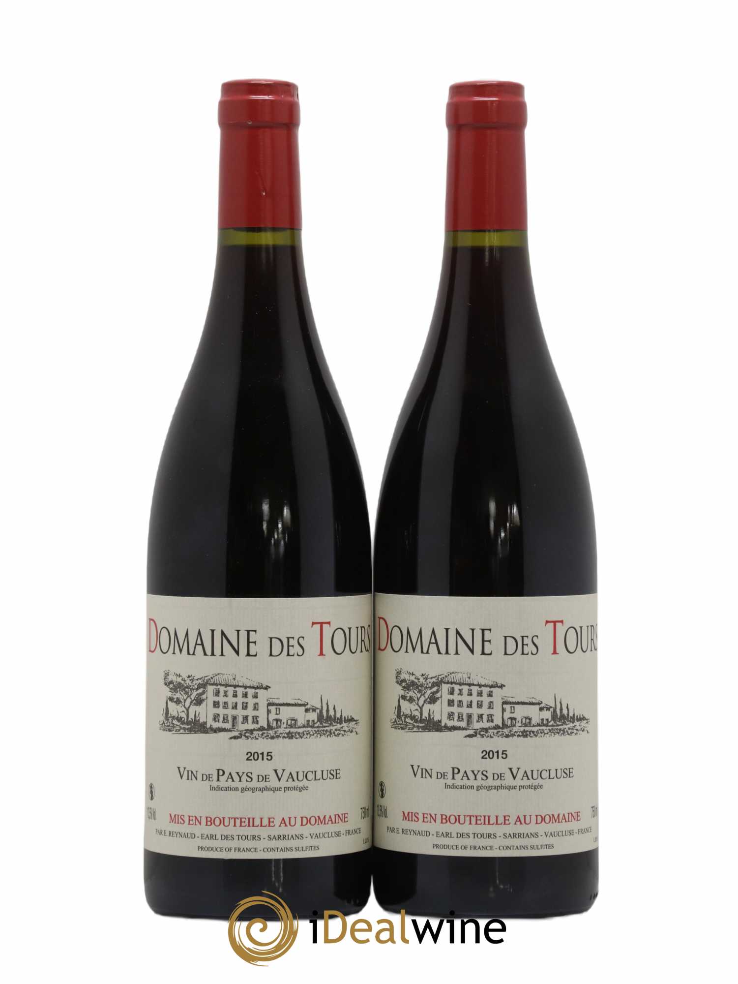 Vaucluse (Vin de Pays de Vaucluse) Domaine des Tours Emmanuel Reynaud 2015 - Lot de 2 bouteilles - 0