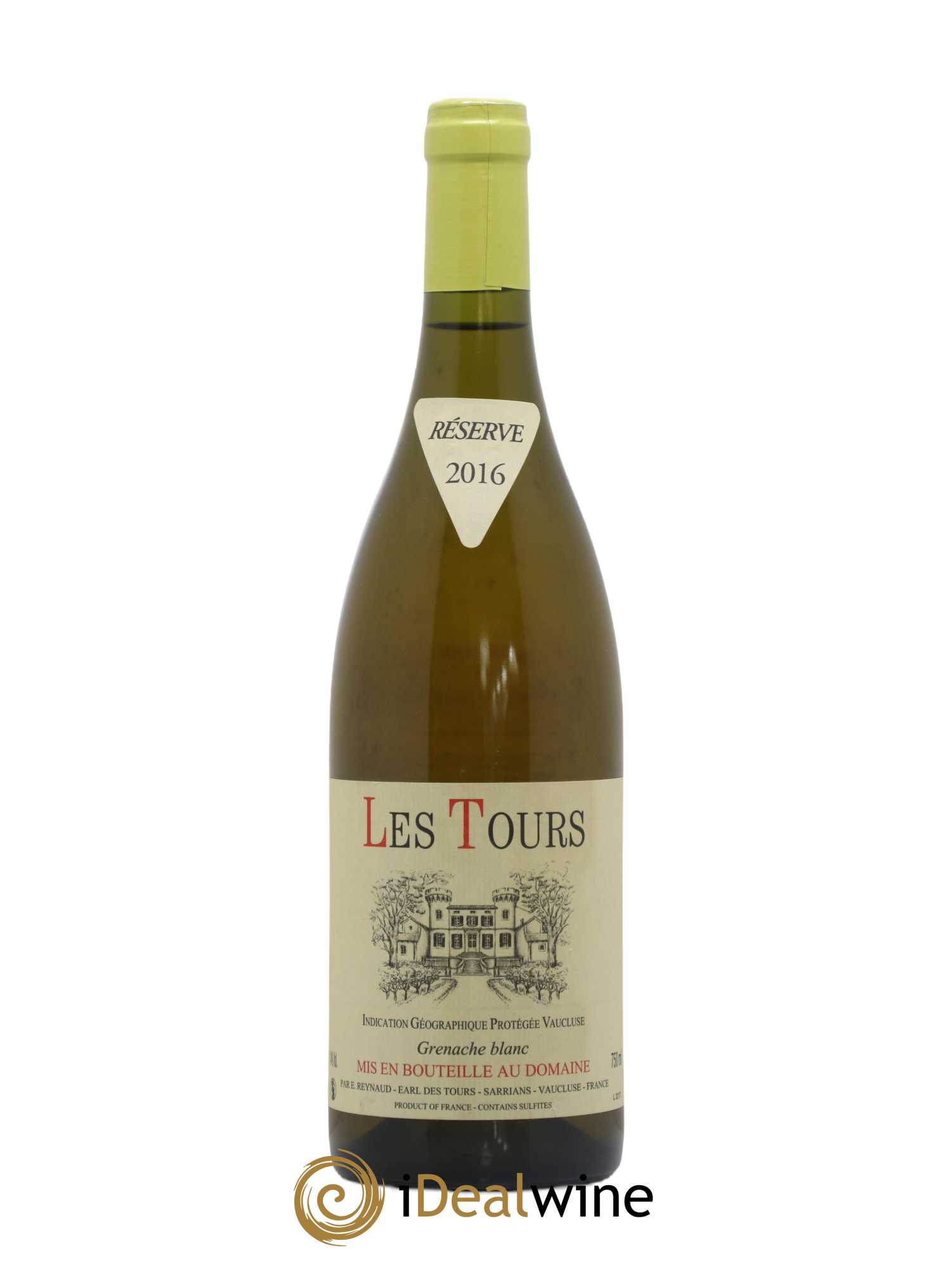 Vaucluse (Vin de Pays de Vaucluse) Les Tours Grenache Blanc Emmanuel Reynaud 2016 - Lot de 1 bouteille - 0