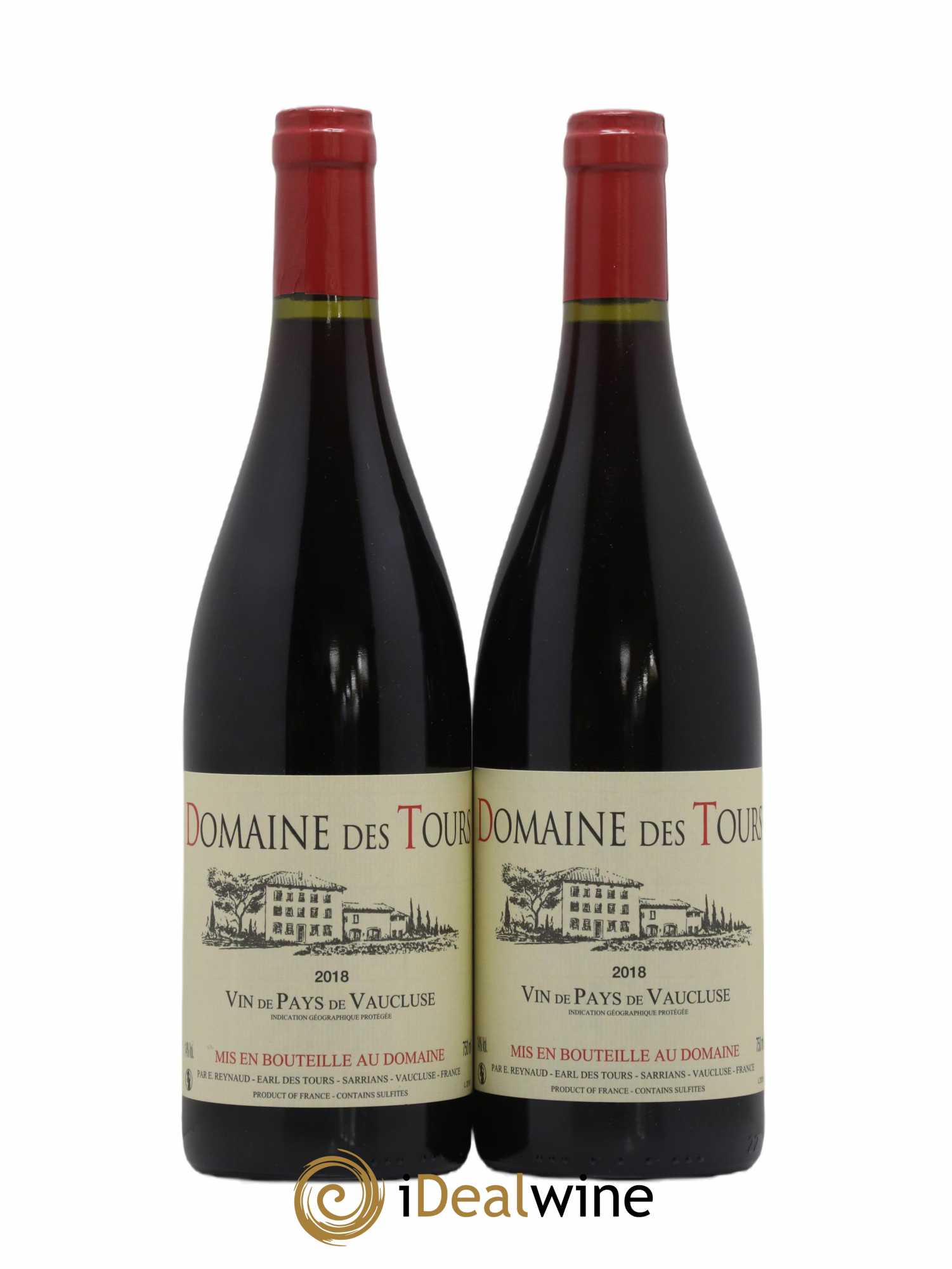 Vaucluse (Vin de Pays de Vaucluse) Domaine des Tours Emmanuel Reynaud 2018 - Lot de 2 bouteilles - 0
