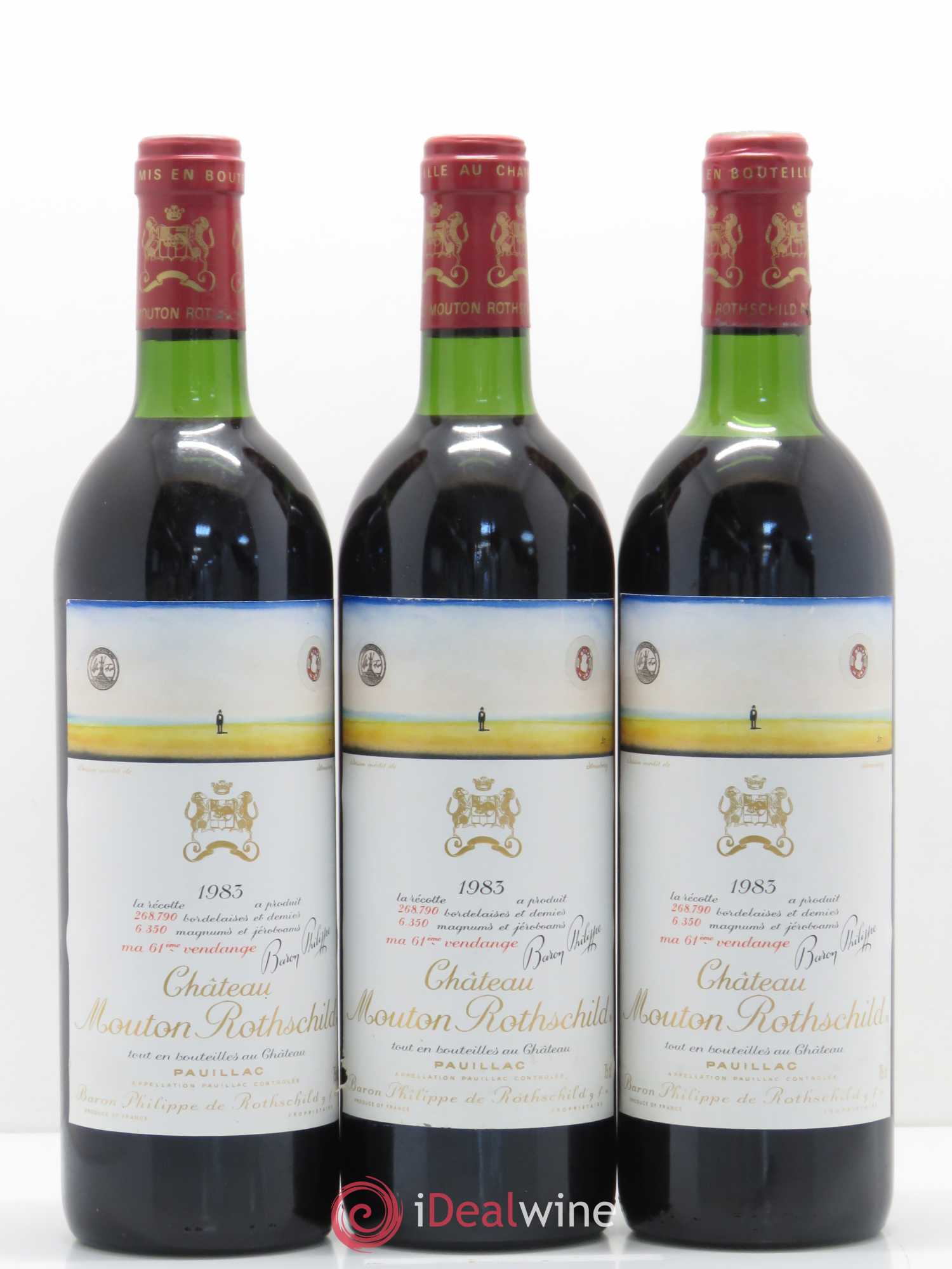 Château Mouton Rothschild 1er Grand Cru Classé 1983 - Lot de 6 bouteilles - 2