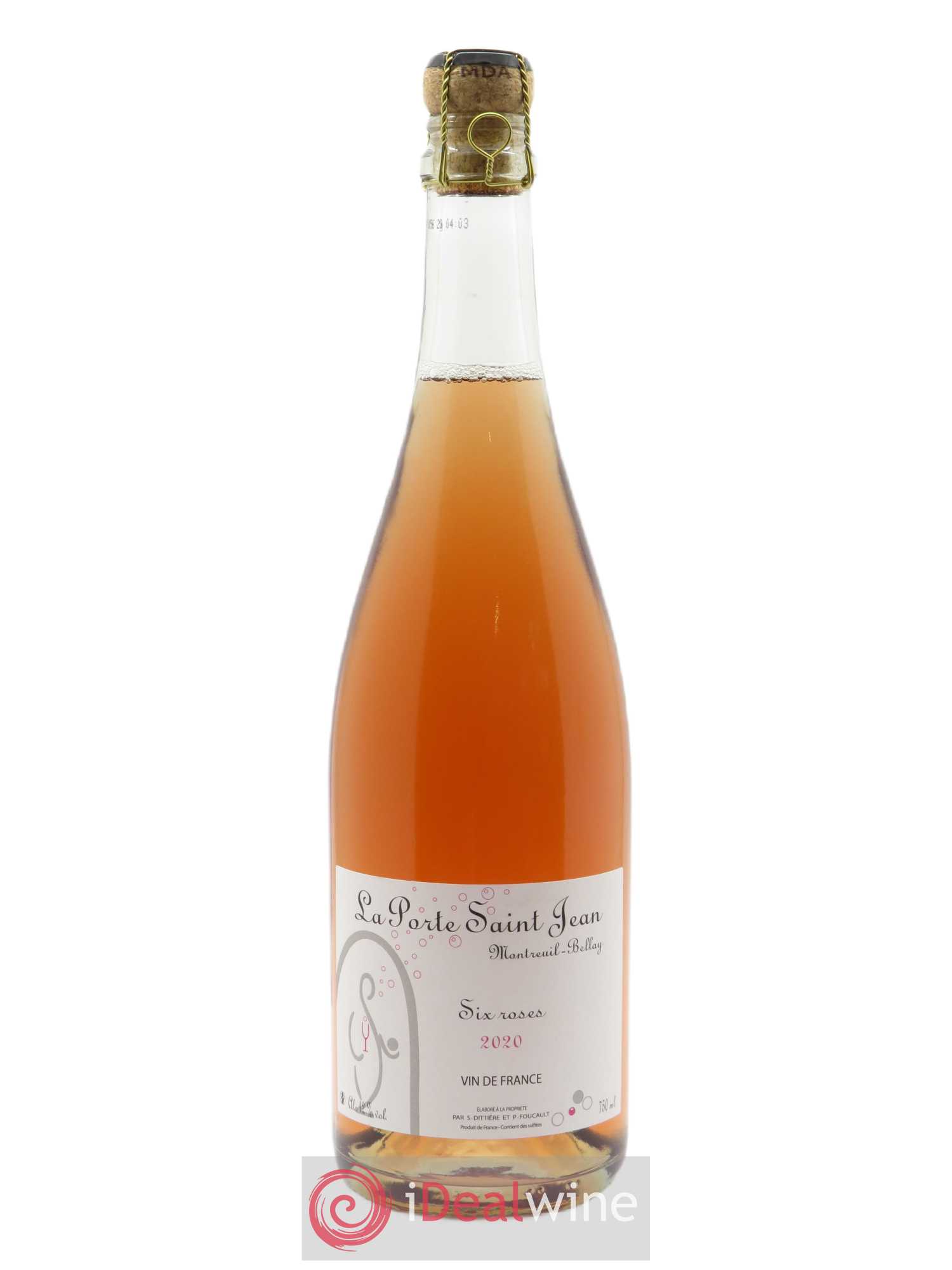 Vin de France Six Roses La Porte Saint Jean 2020 - Lot de 1 bouteille - 0