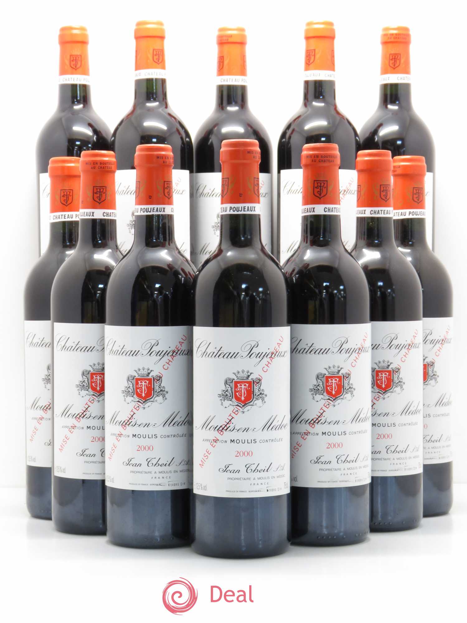 Château Poujeaux 2000 - Lot de 12 bouteilles - 0