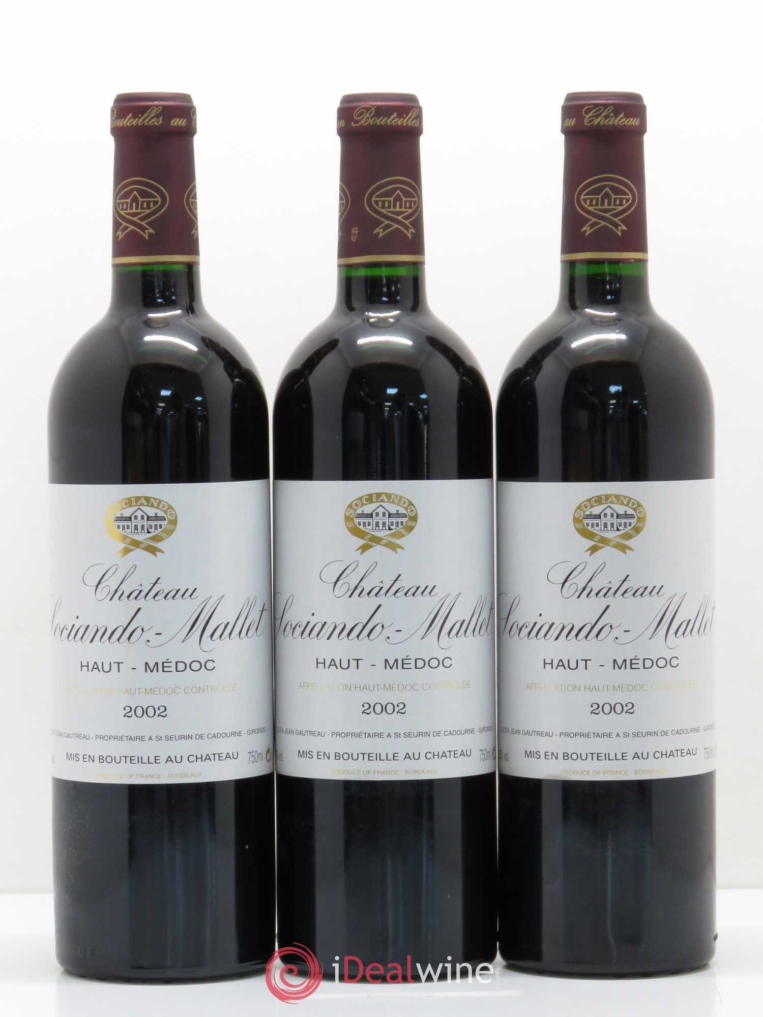 Château Sociando Mallet 2002 - Lot de 12 bouteilles - 3