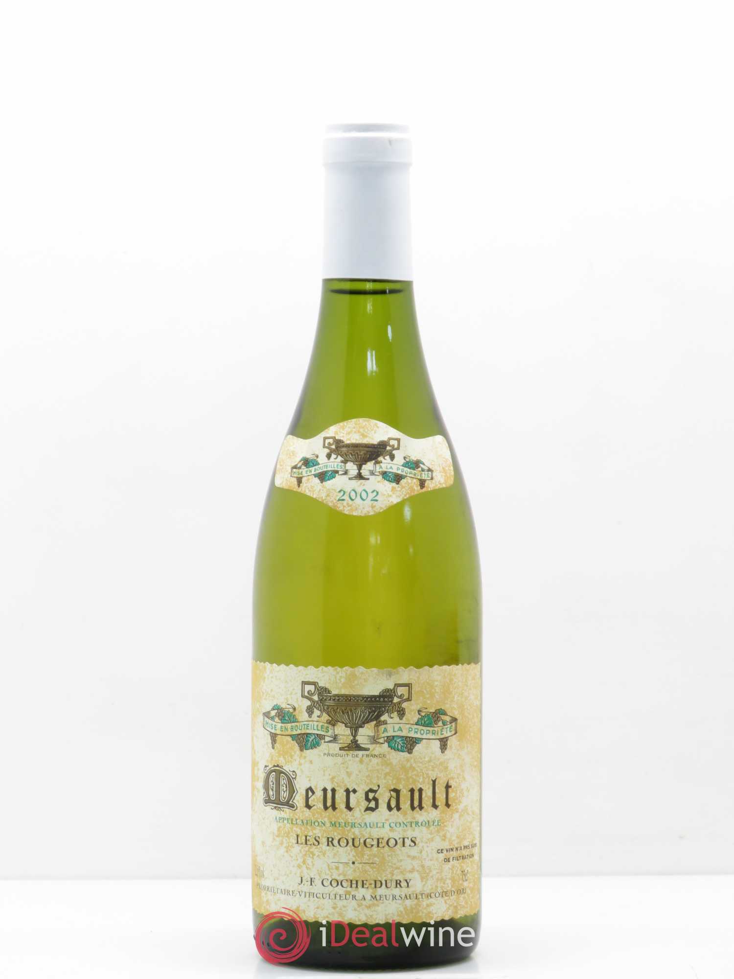 Meursault Les Rougeots Coche Dury (Domaine) 2002 - Lot de 1 bouteille - 0