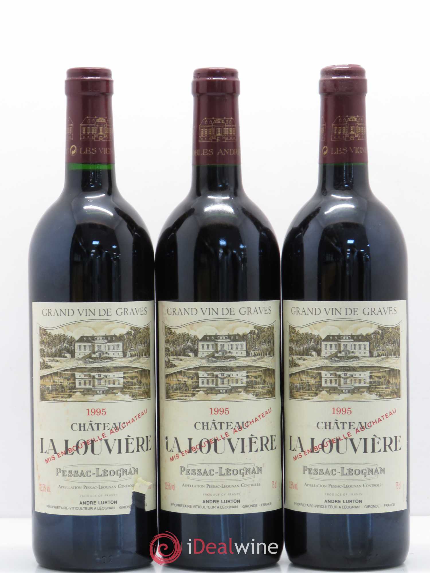 Château la Louvière 1995 - Lot de 12 bouteilles - 1