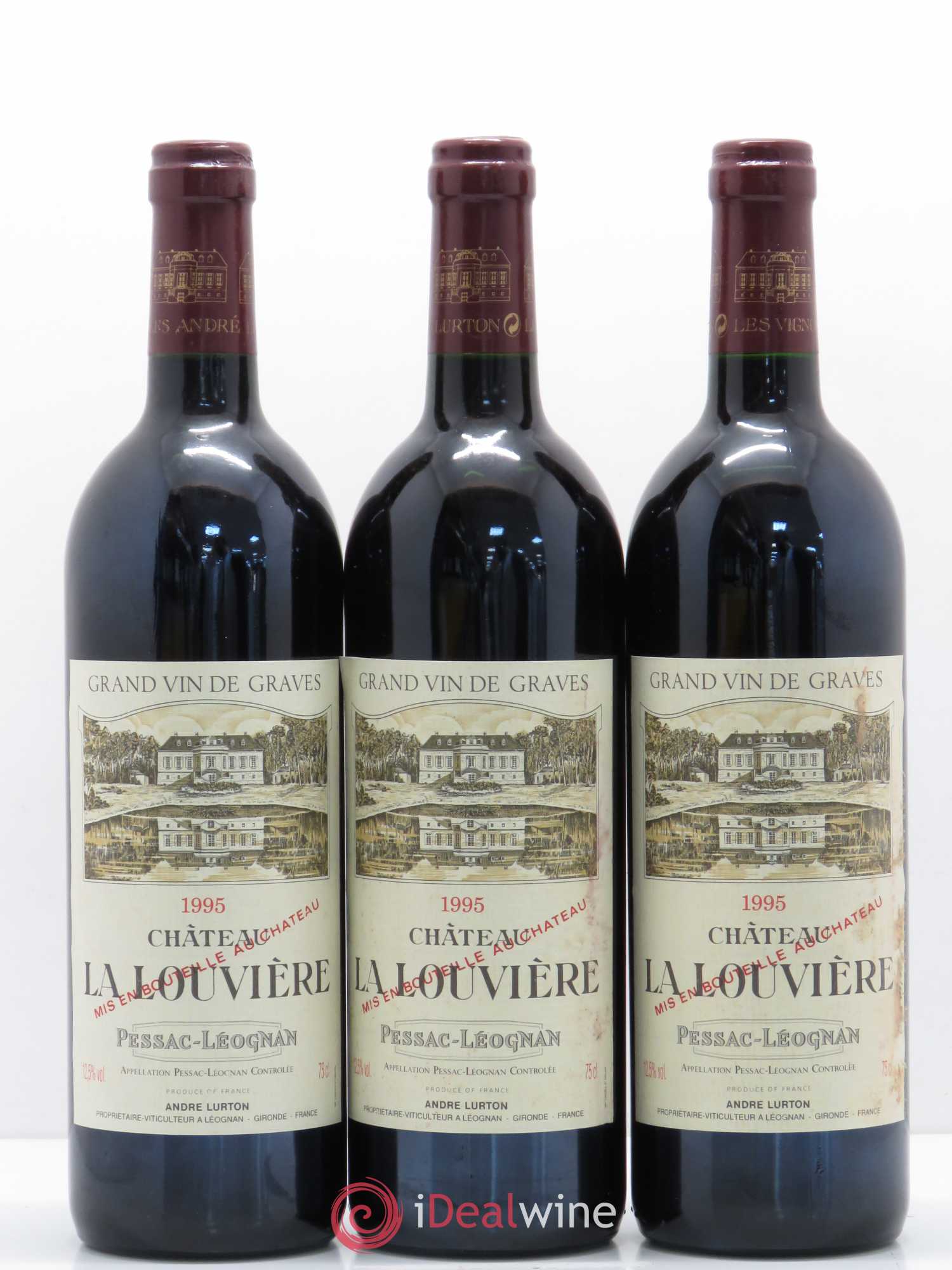 Château la Louvière 1995 - Lot de 12 bouteilles - 2
