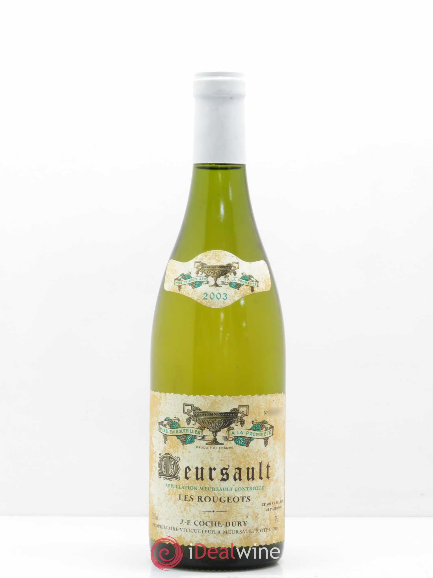 Meursault Les Rougeots Coche Dury (Domaine) 2003 - Lot de 1 bouteille - 0