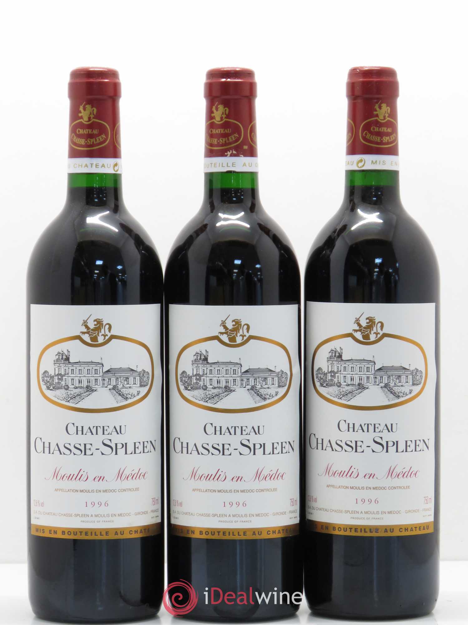 Château Chasse Spleen 1996 - Lot de 12 bouteilles - 1