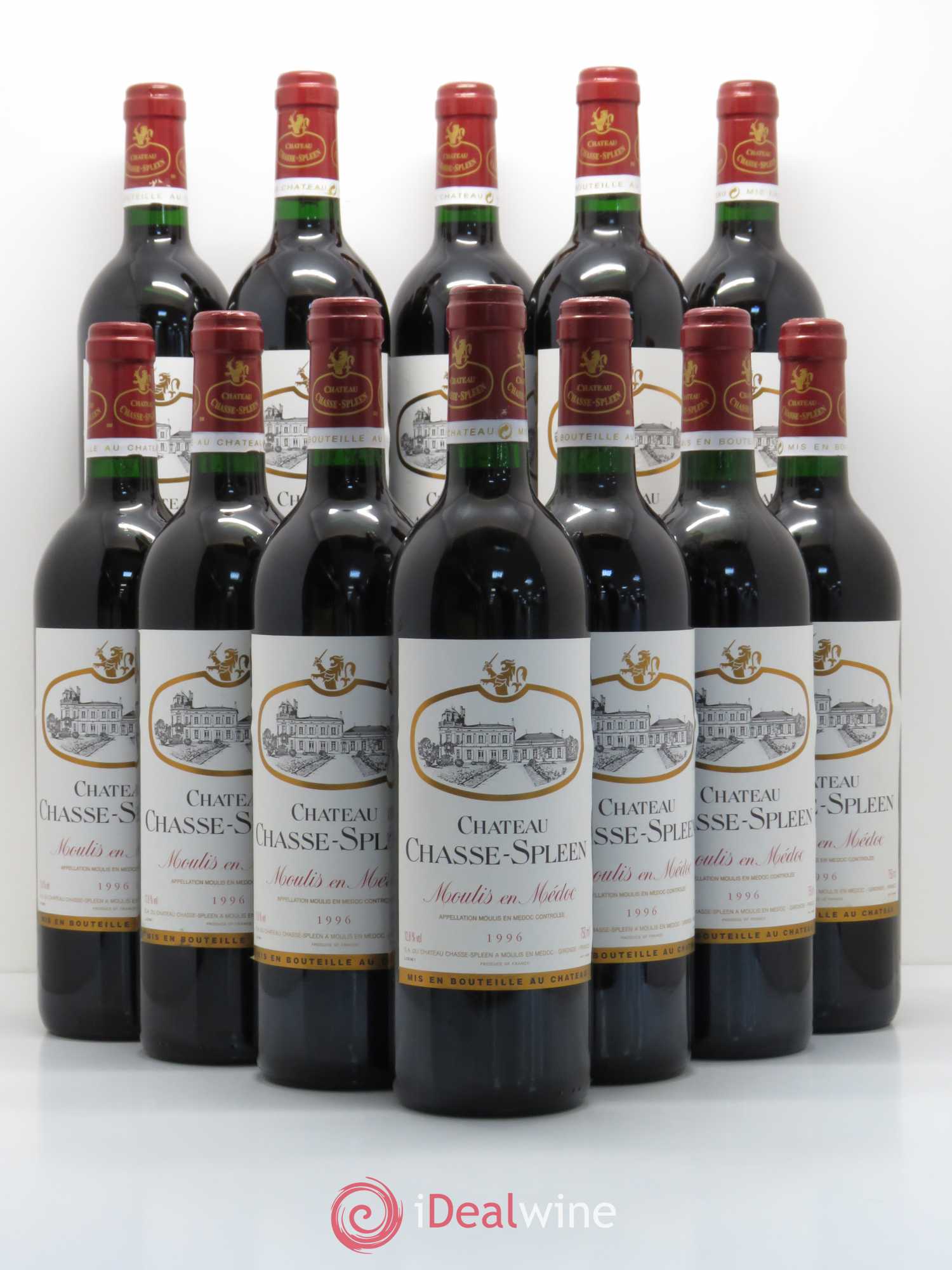 Château Chasse Spleen 1996 - Lot de 12 bouteilles - 0
