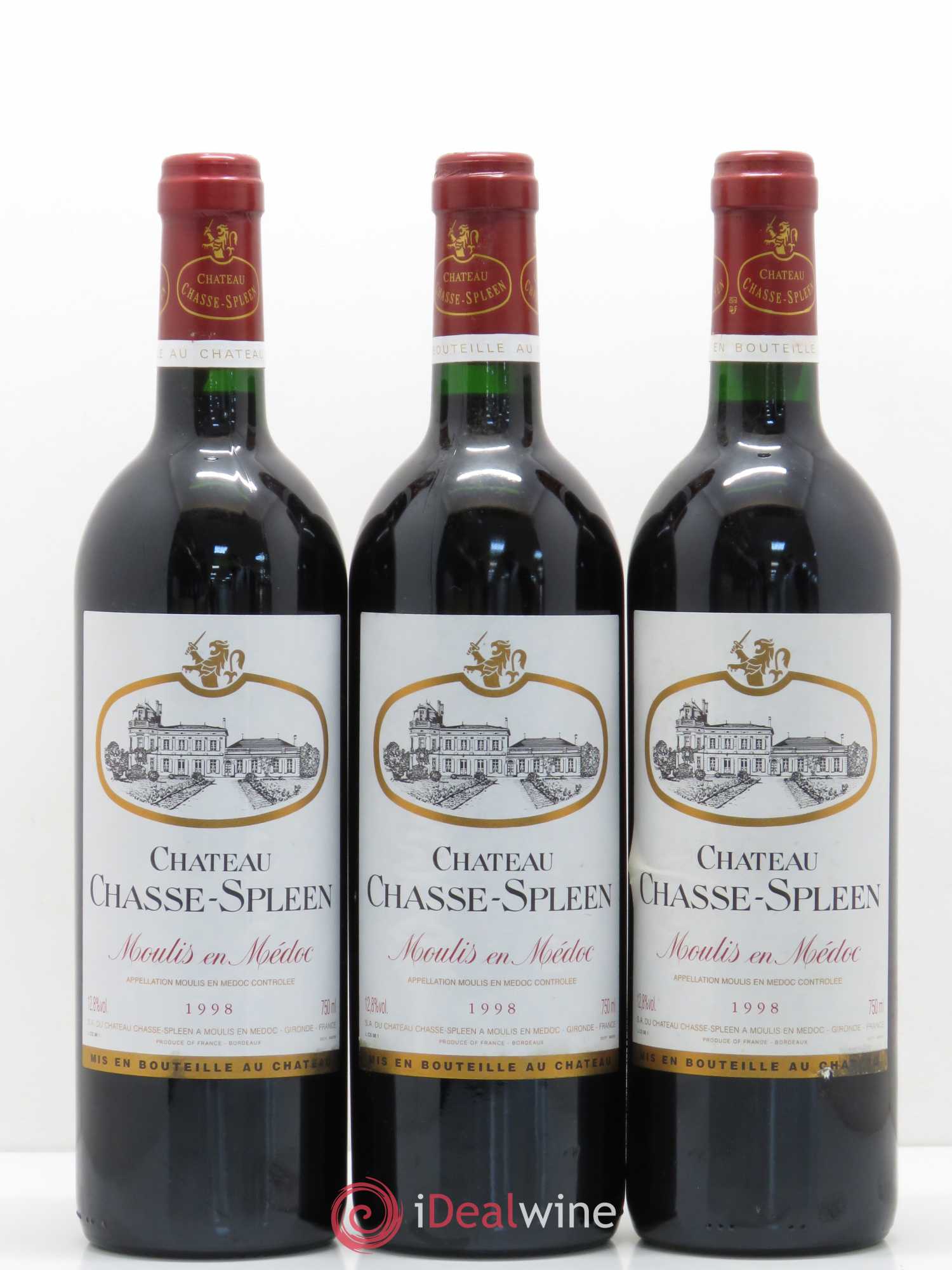 Château Chasse Spleen 1998 - Lot de 12 bouteilles - 1