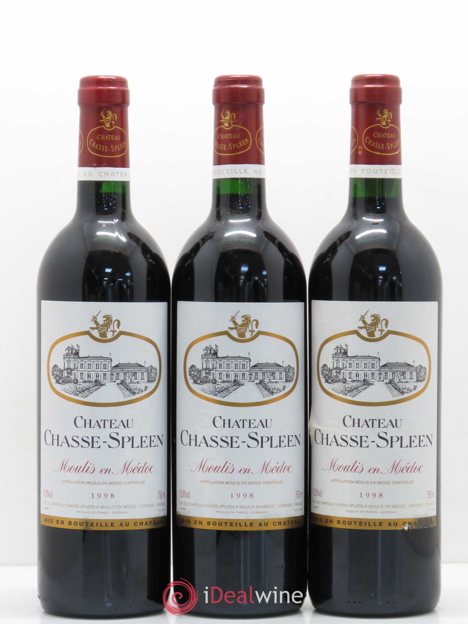 Château Chasse Spleen 1998 - Lot de 12 bouteilles - 3