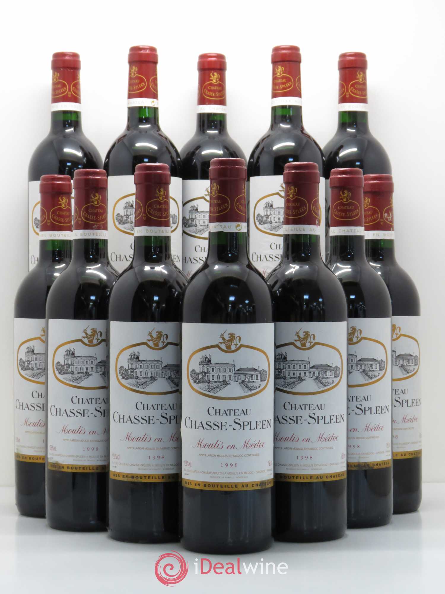 Château Chasse Spleen 1998 - Lot de 12 bouteilles - 0