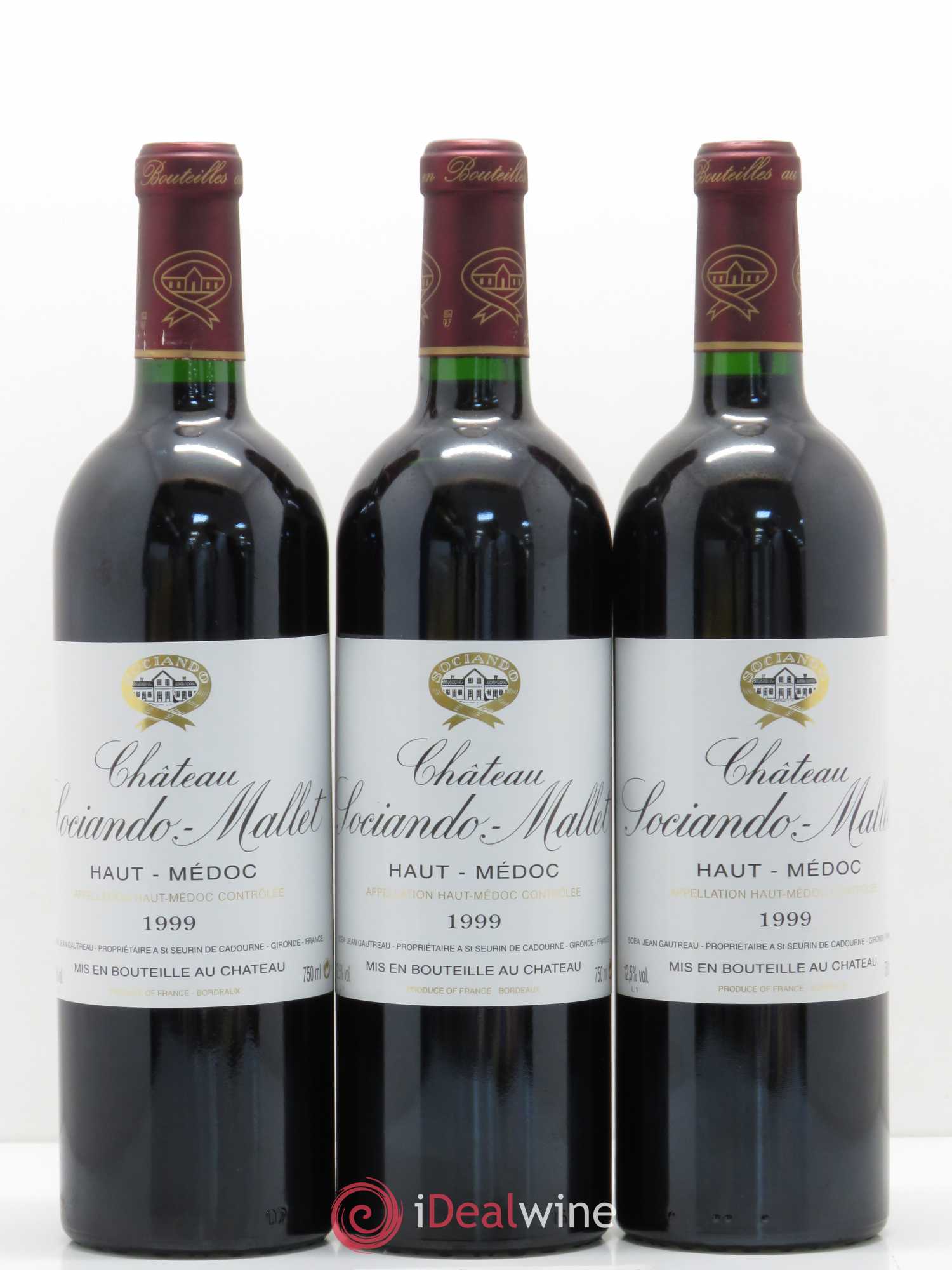 Château Sociando Mallet 1999 - Lot de 12 bouteilles - 4