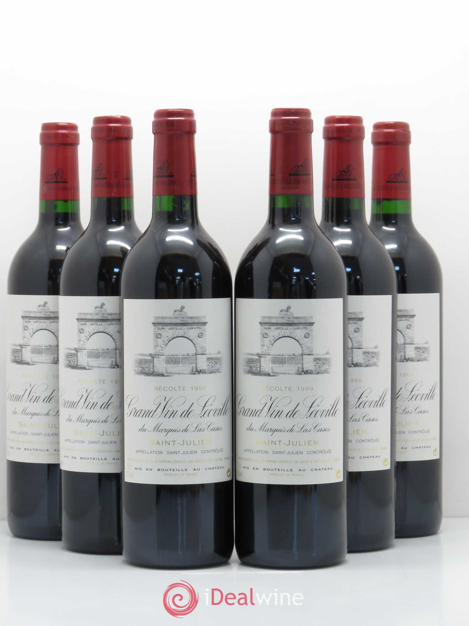 Château Léoville Las Cases 2ème Grand Cru Classé 1999 - Lot de 6 bouteilles - 0