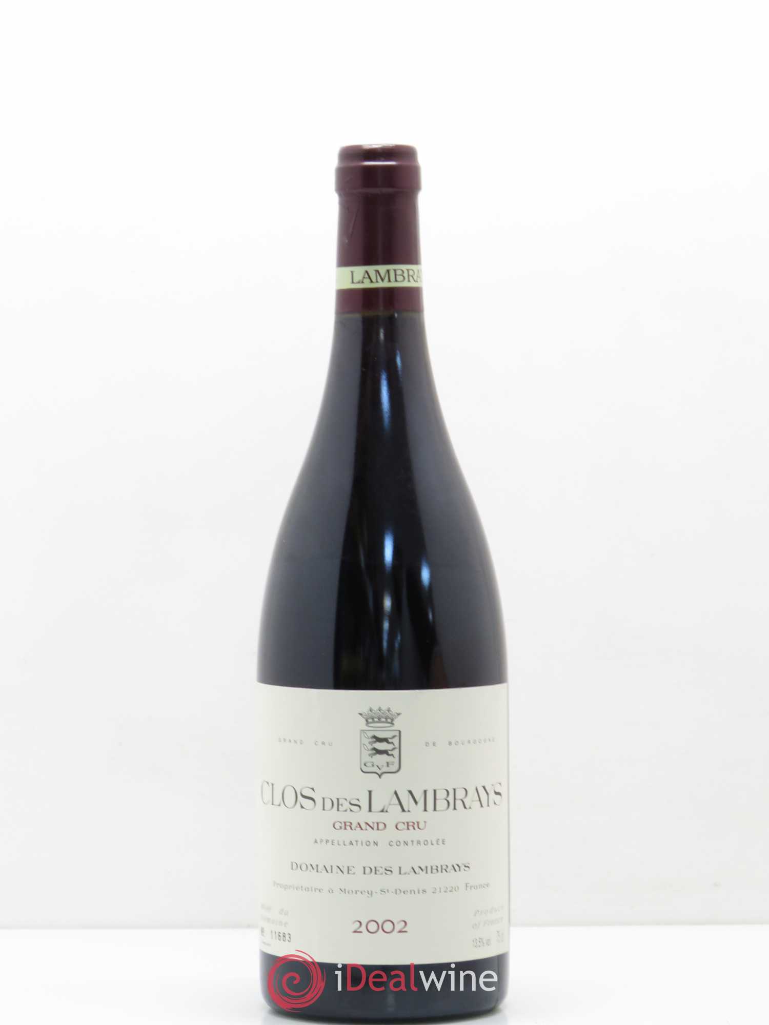 Clos des Lambrays Grand Cru Domaine des Lambrays 2002 - Lot de 1 bouteille - 0