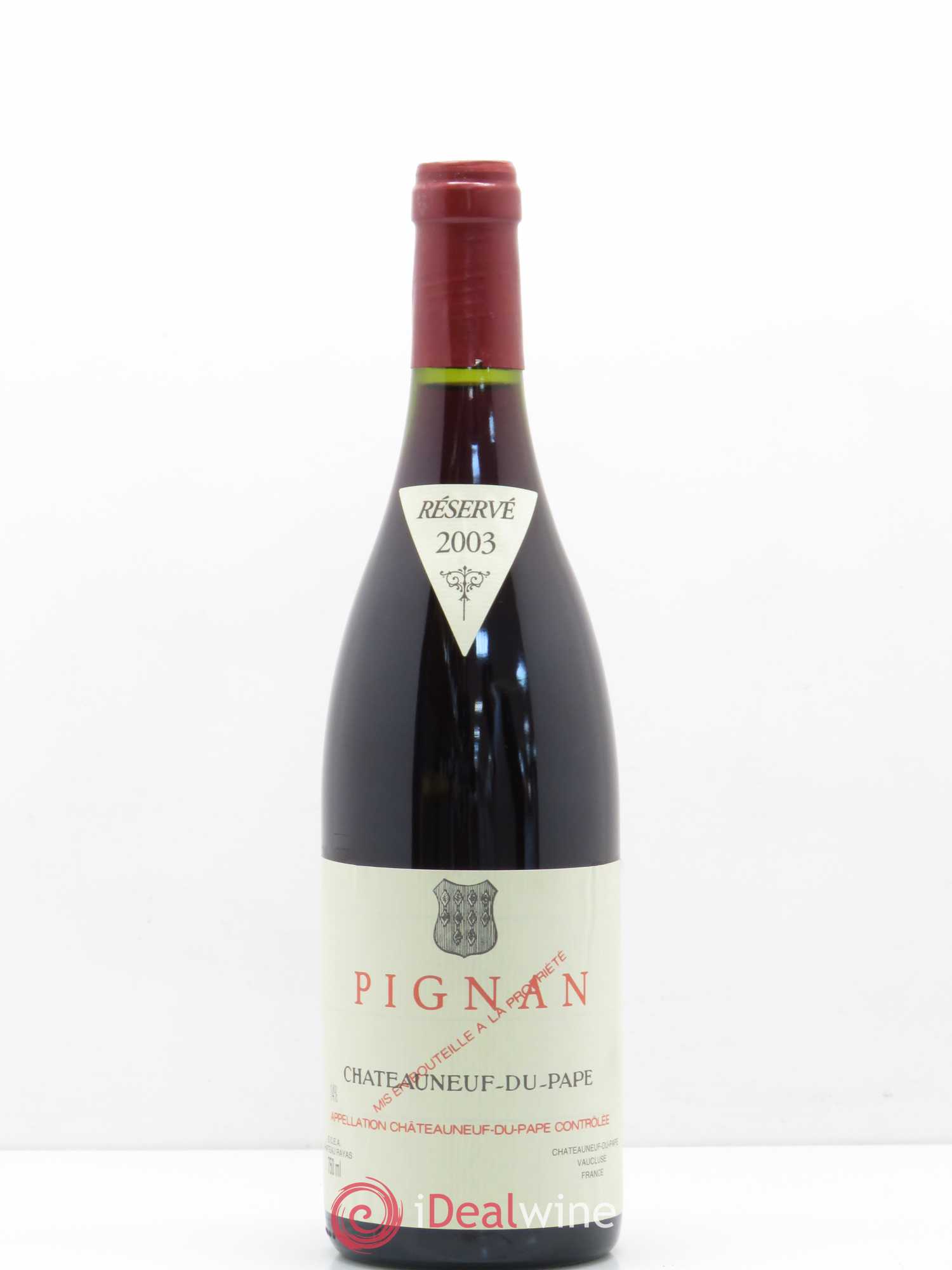 Châteauneuf-du-Pape Pignan Emmanuel Reynaud 2003 - Lot de 1 bouteille - 0