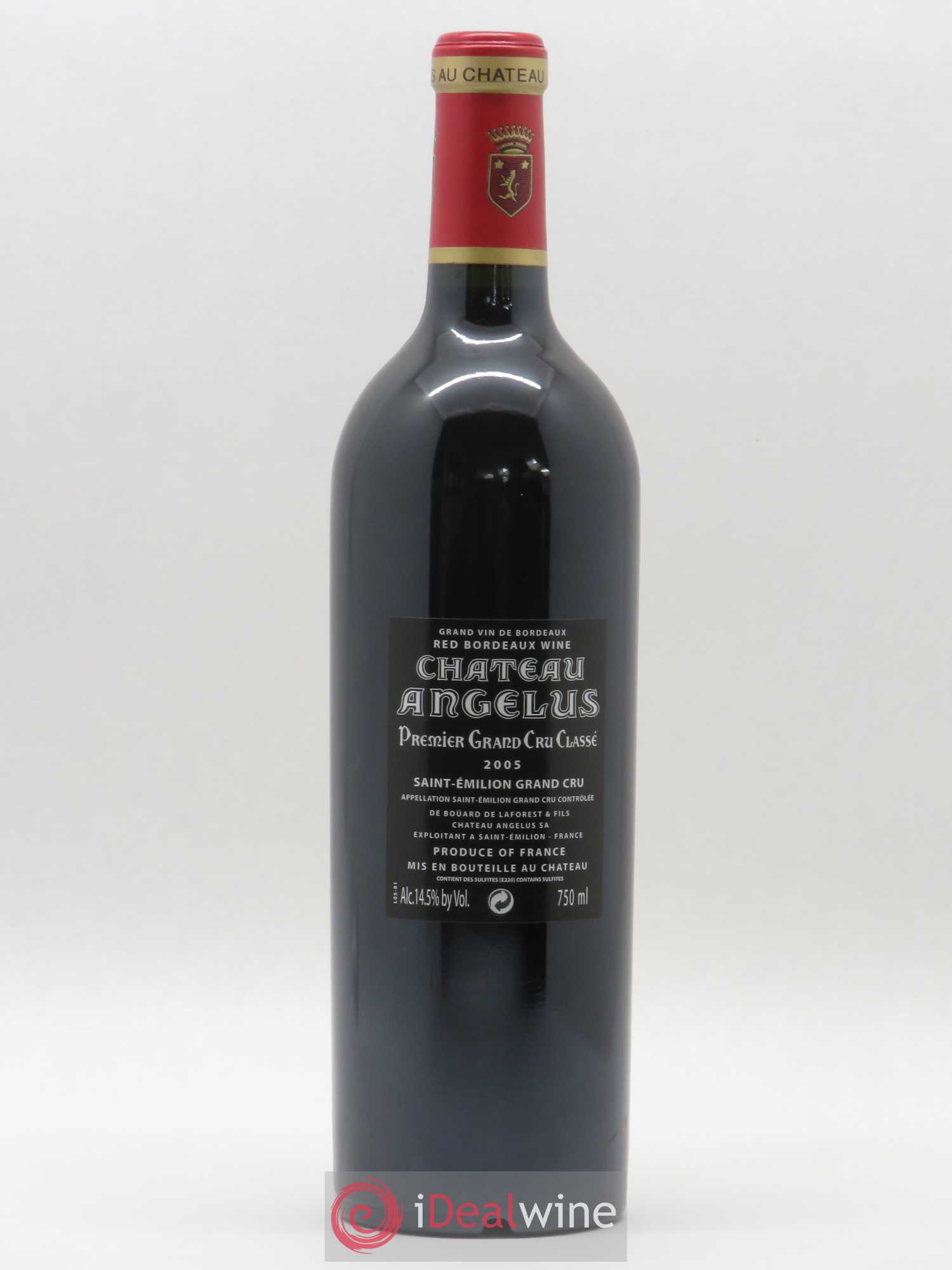 Château Angélus 1er Grand Cru Classé A 2005 - Lot de 1 bouteille - 1